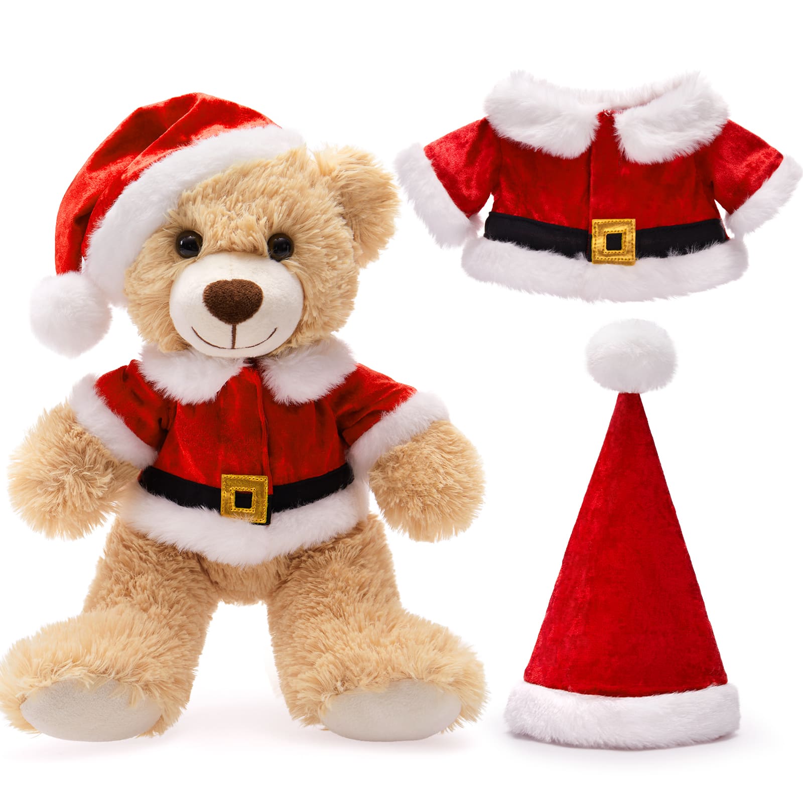 Bulk Christmas Teddy Bear Plush Toys, 11 Inches