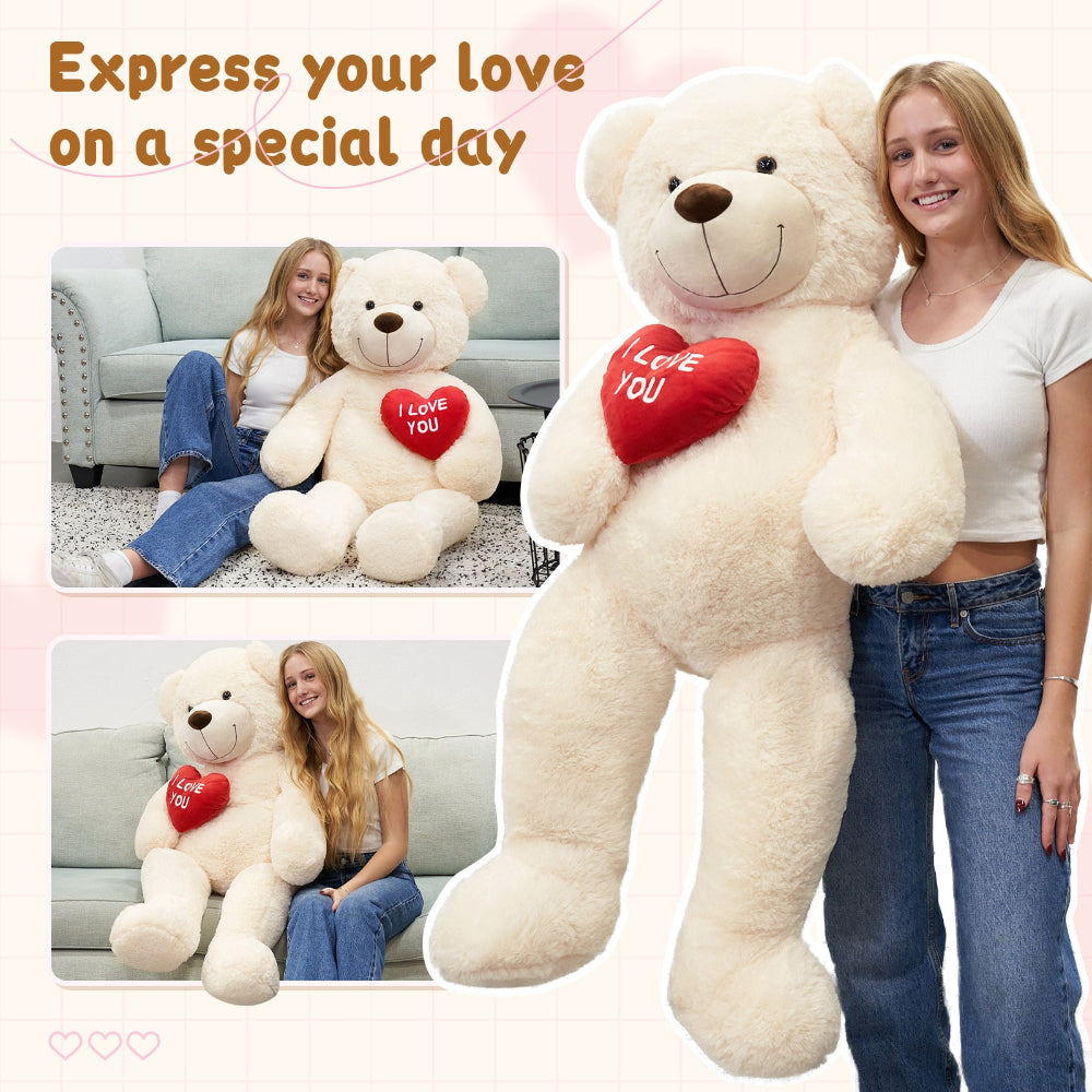 Riesen-Teddybär-Kuscheltiere, braun, 6 Fuß