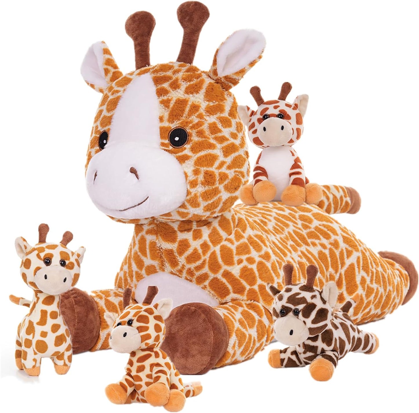 Giraffe Plush Toys Jungle Stuffed Animals, 22 Inches - MorisMos Jungle Plush toys Forest Stuffed Animals