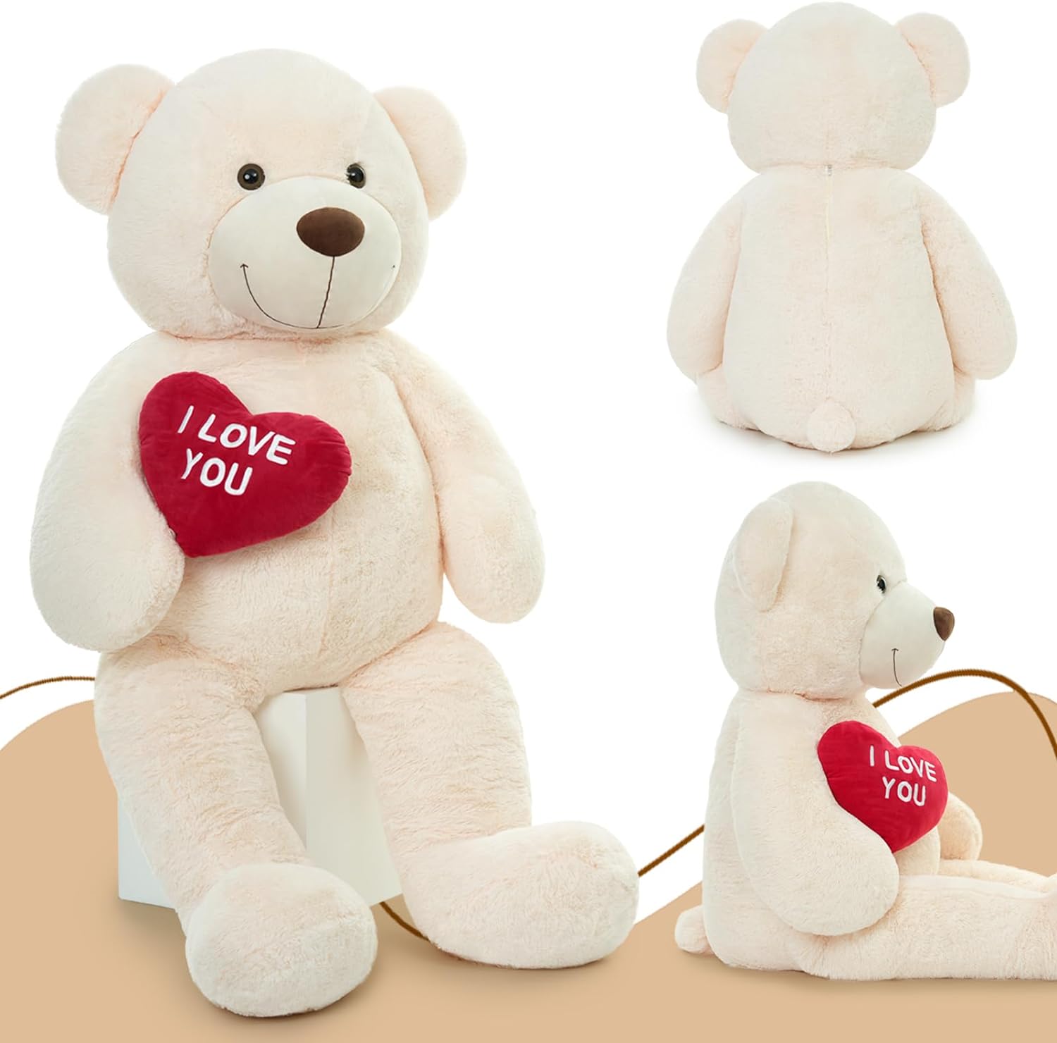 Riesen-Teddybär-Kuscheltiere, braun, 6 Fuß