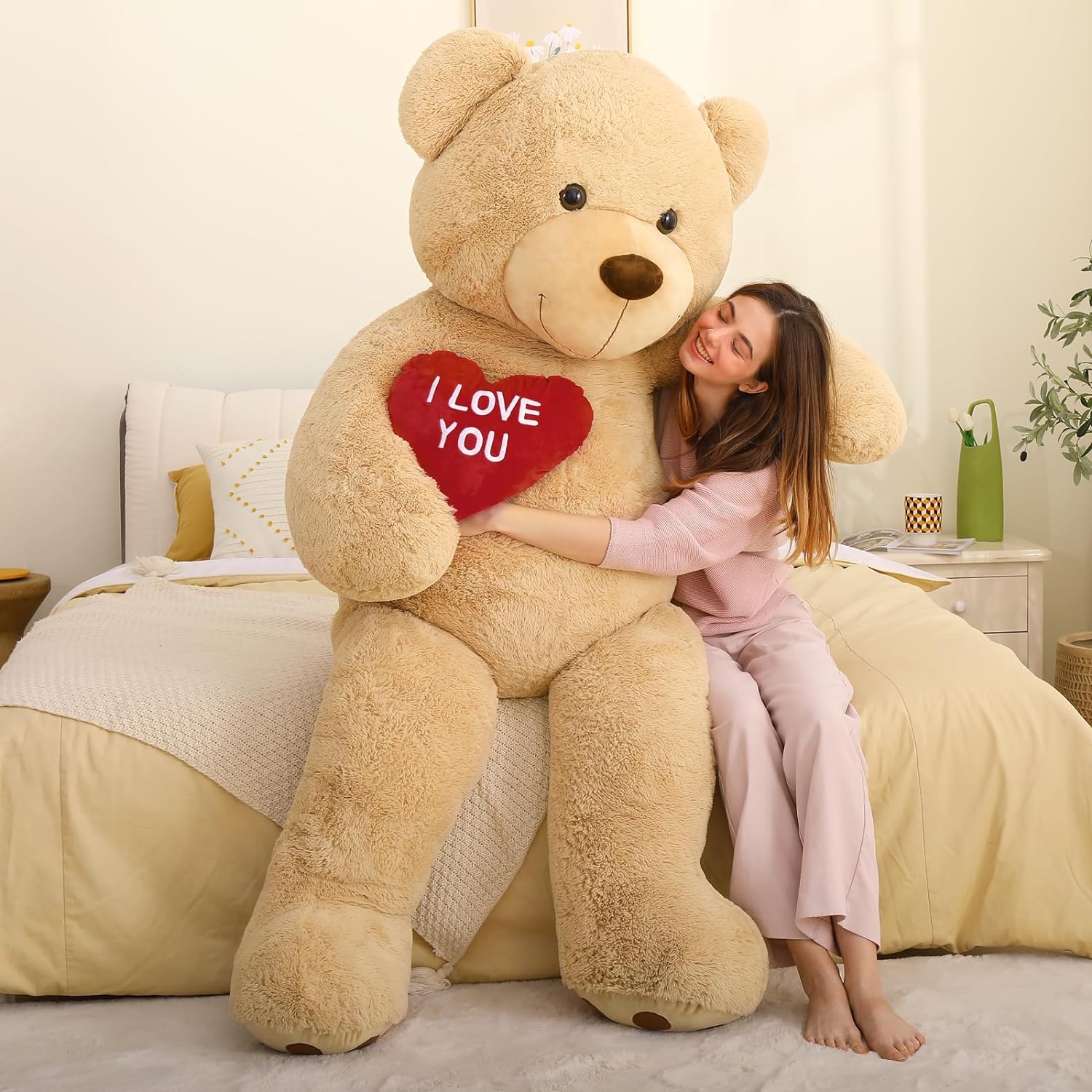 Riesen-Teddybär-Kuscheltiere, braun, 6 Fuß