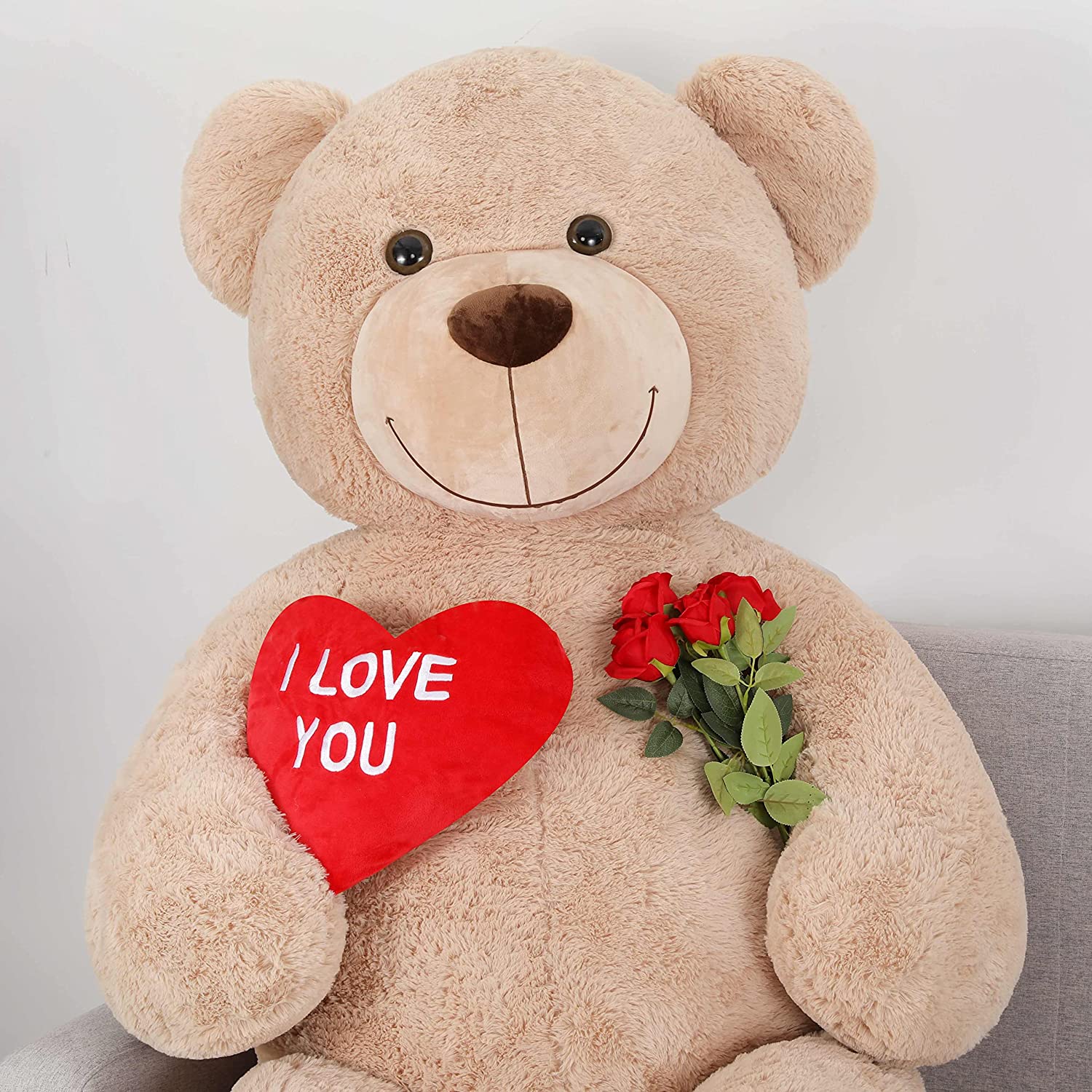 Riesen-Teddybär-Kuscheltiere, braun, 6 Fuß