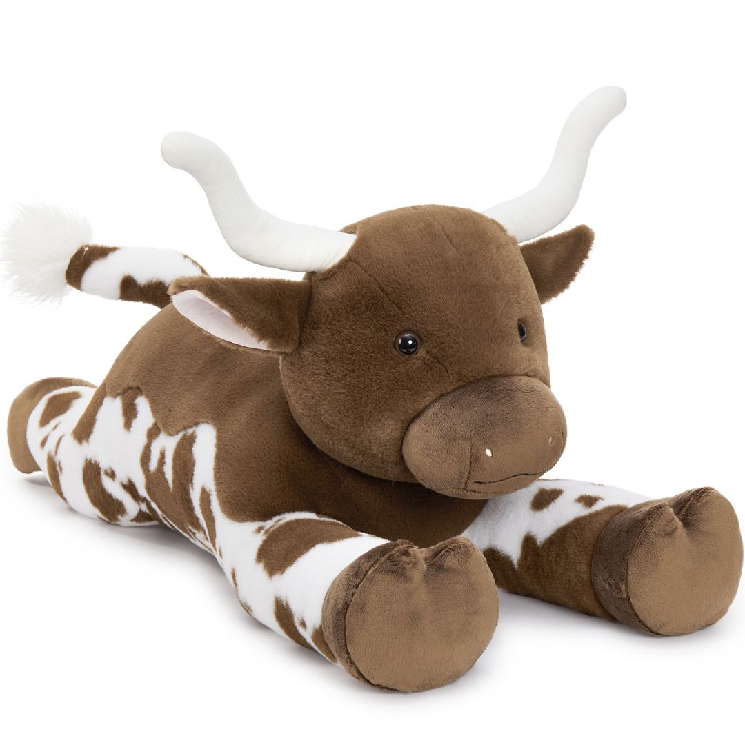 thumbnail image 2 of BARRY1 Cattle Animal Plush Doll, Stuffed Bull ReaListic Scalper Bull Plush Toys Soothing Toy Simulation Fluffy Soft Ox Cattle Stuffed Dolls Home Decor I.445995753 2 of 14