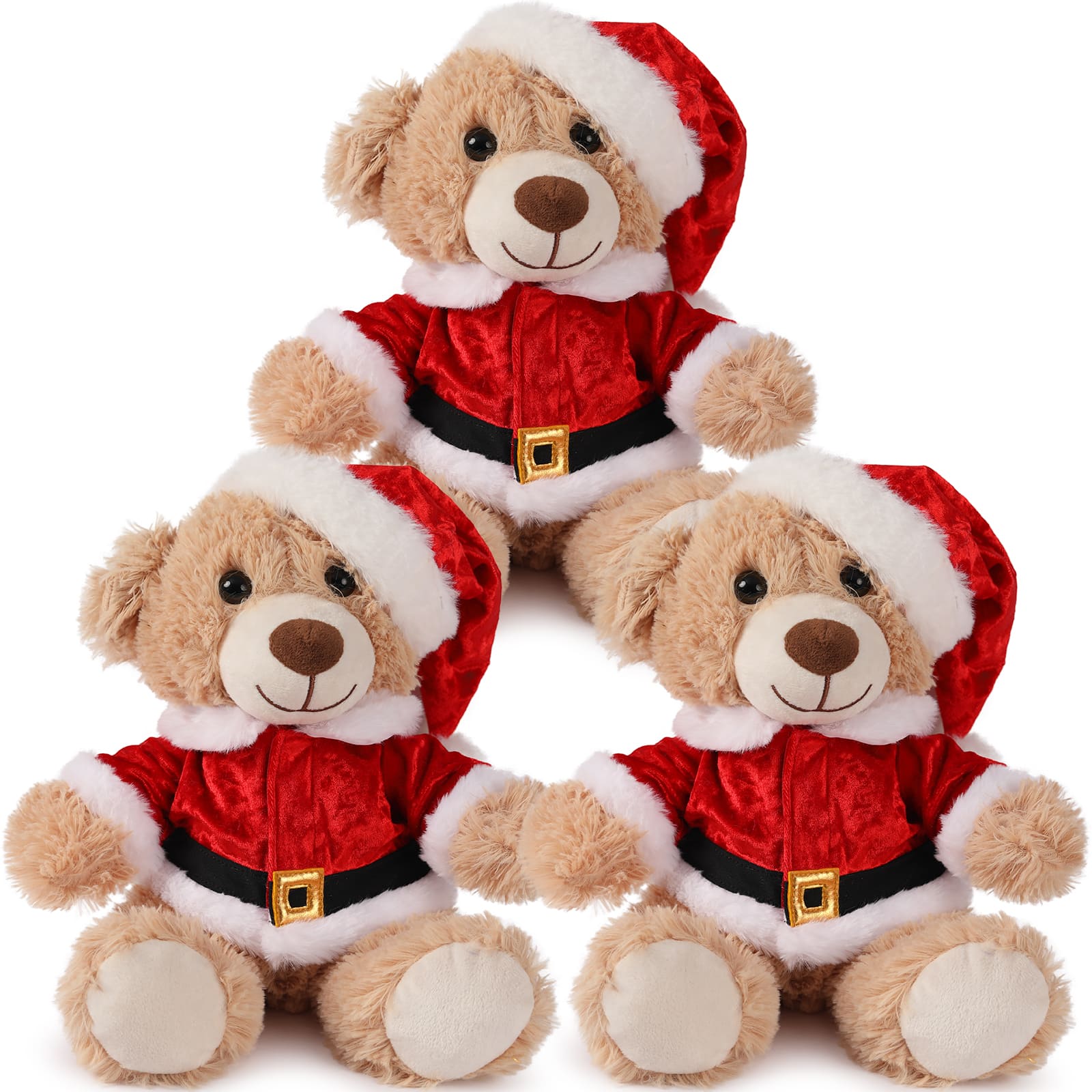 Bulk Christmas Teddy Bear Plush Toys, 11 Inches