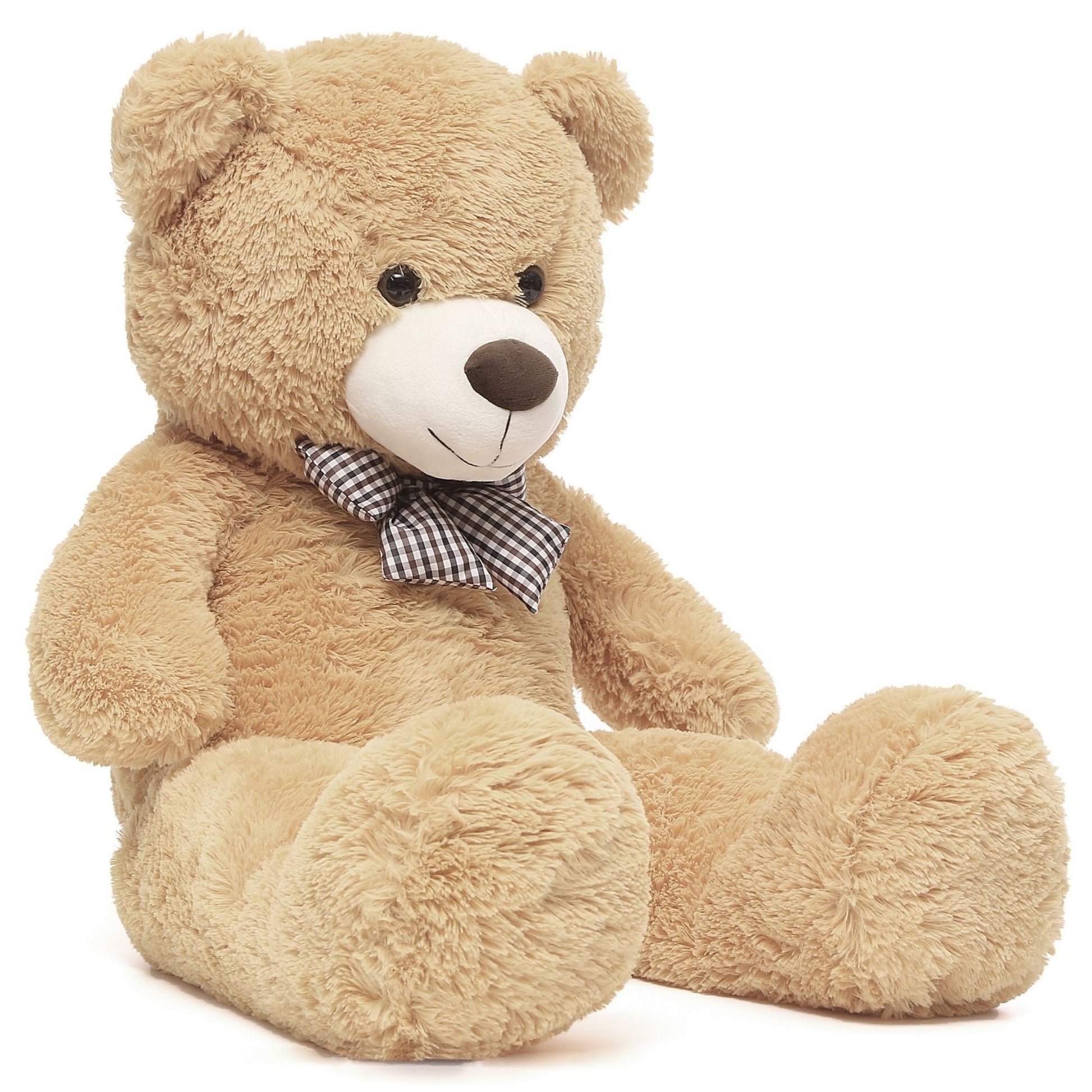 Riesiger Teddybär, Stofftier, hellbraun, 47/55 Zoll
