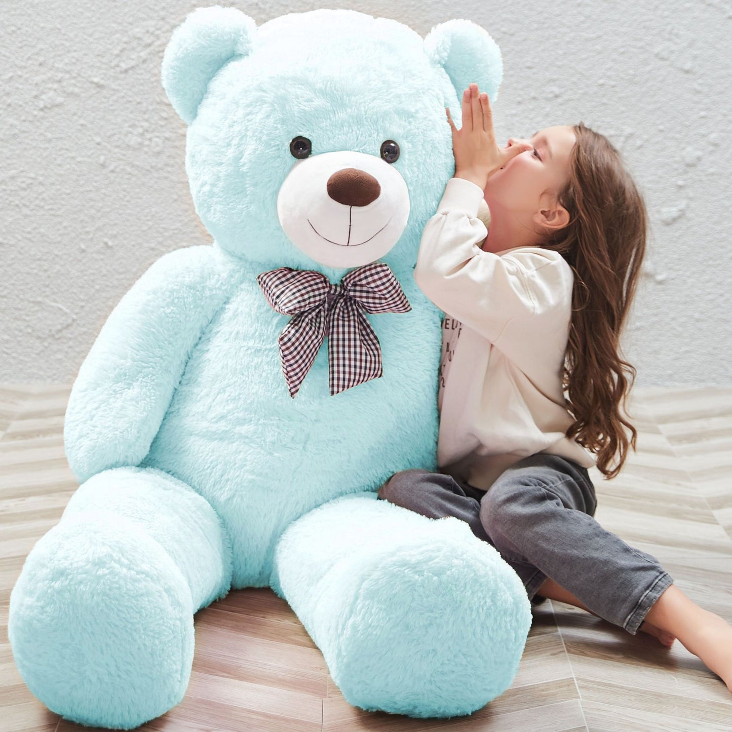 MorisMos Ours en peluche géant 4 pieds en peluche doux gros ours en peluche