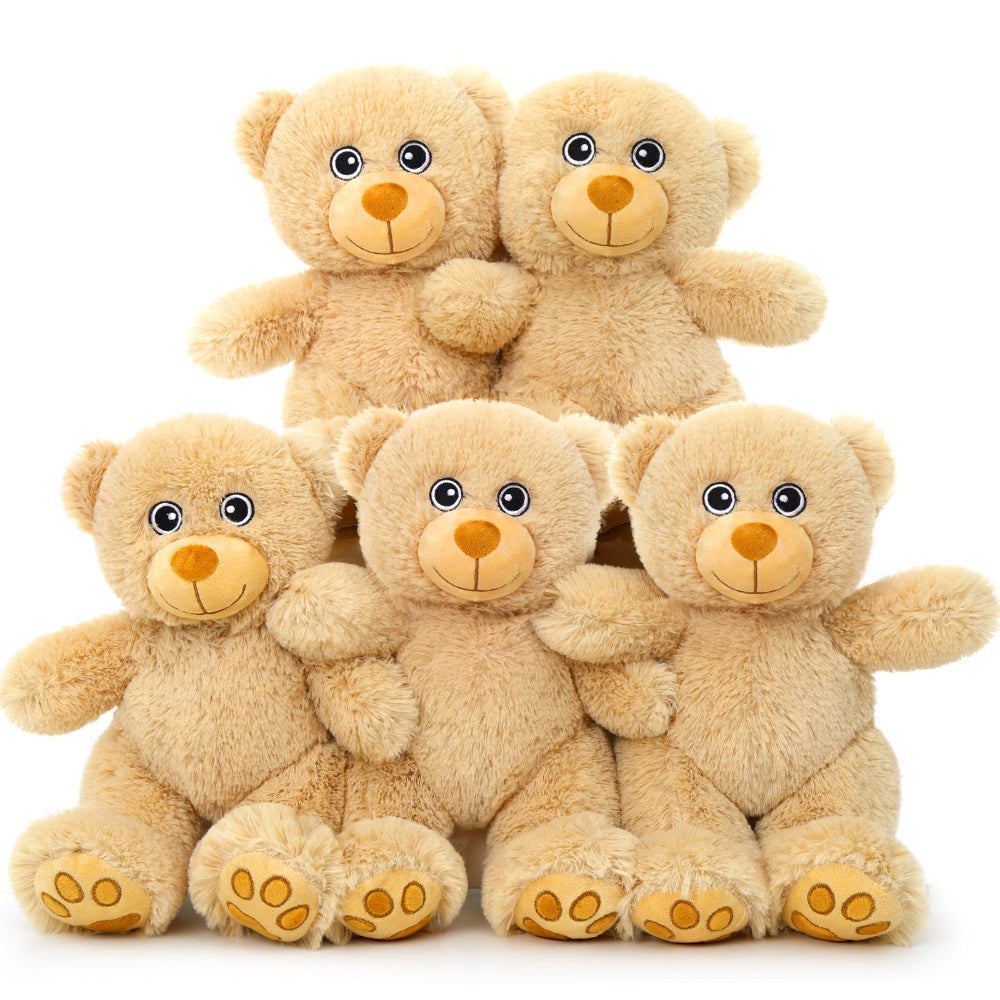 Ensemble de 5 jouets en peluche oursons en peluche, 14 pouces