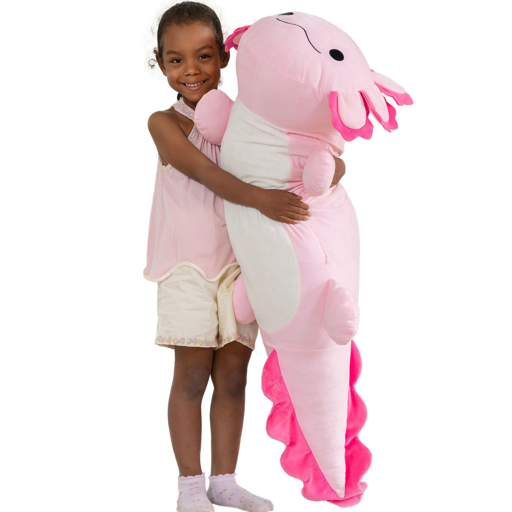 Tezituor 47.2'' Axolotl Stuffed Animal Large Plush Axolotl Pillow Plush Toy