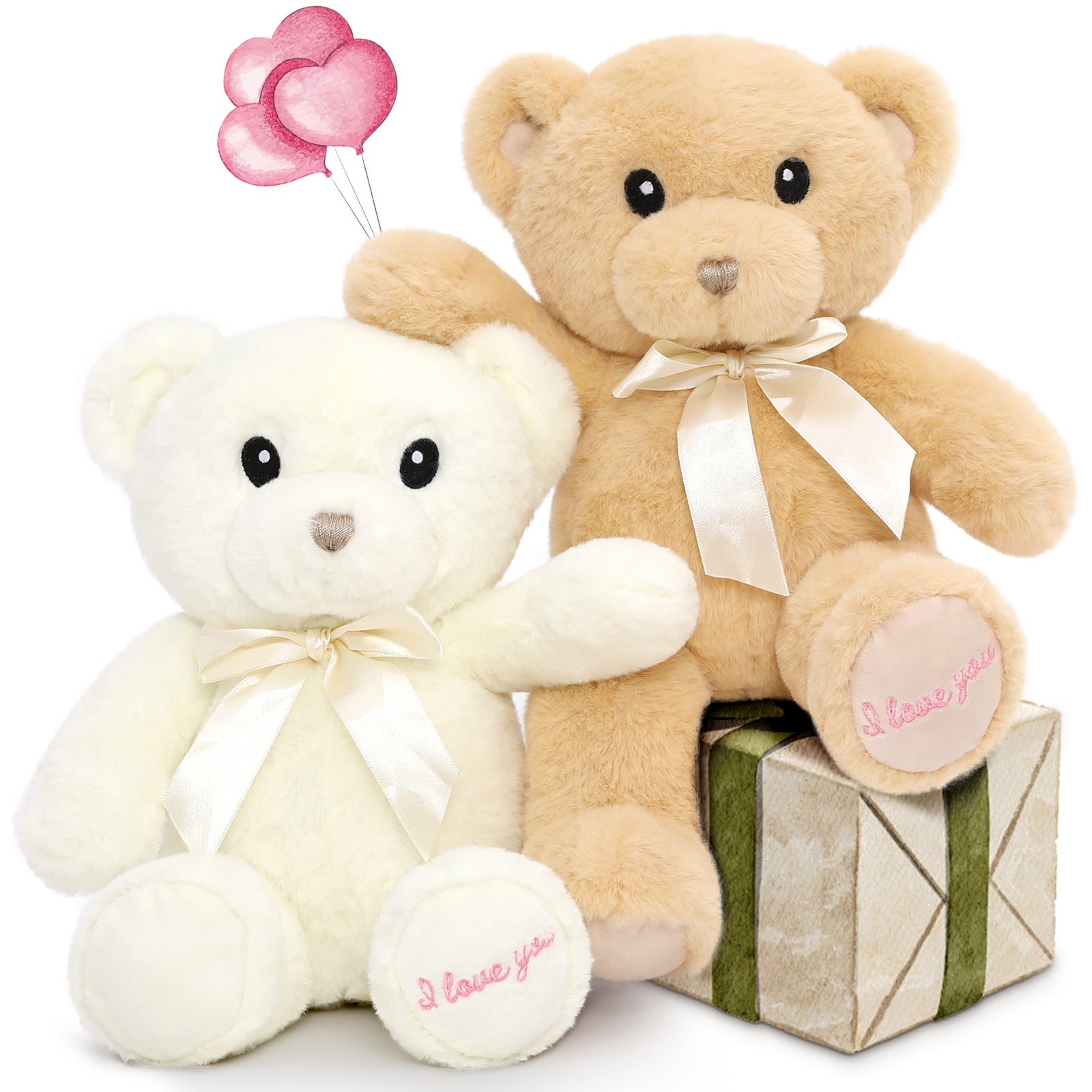 Ensemble de 2 paquets de jouets en peluche ours en peluche, 12 pouces