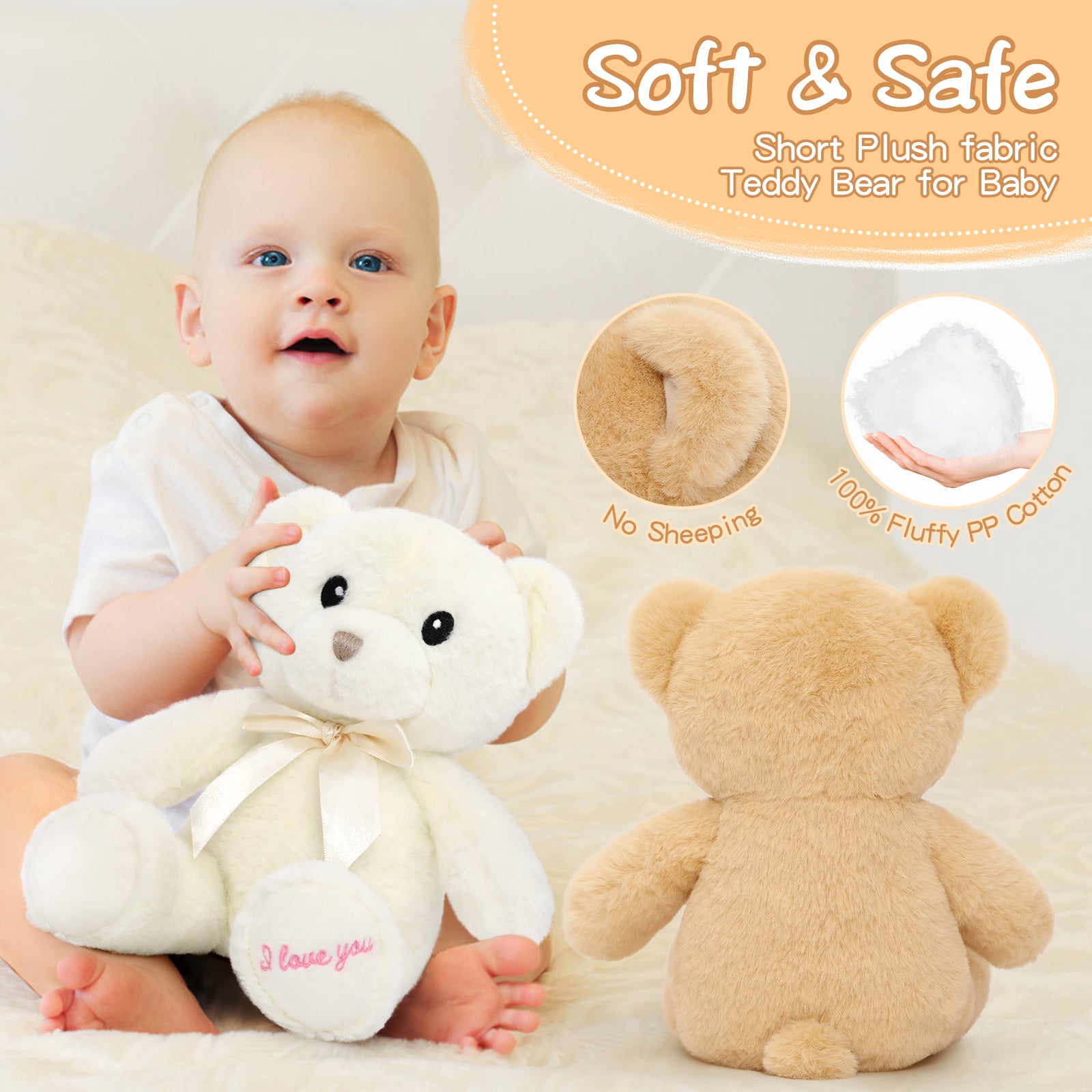 Ensemble de 2 paquets de jouets en peluche ours en peluche, 12 pouces