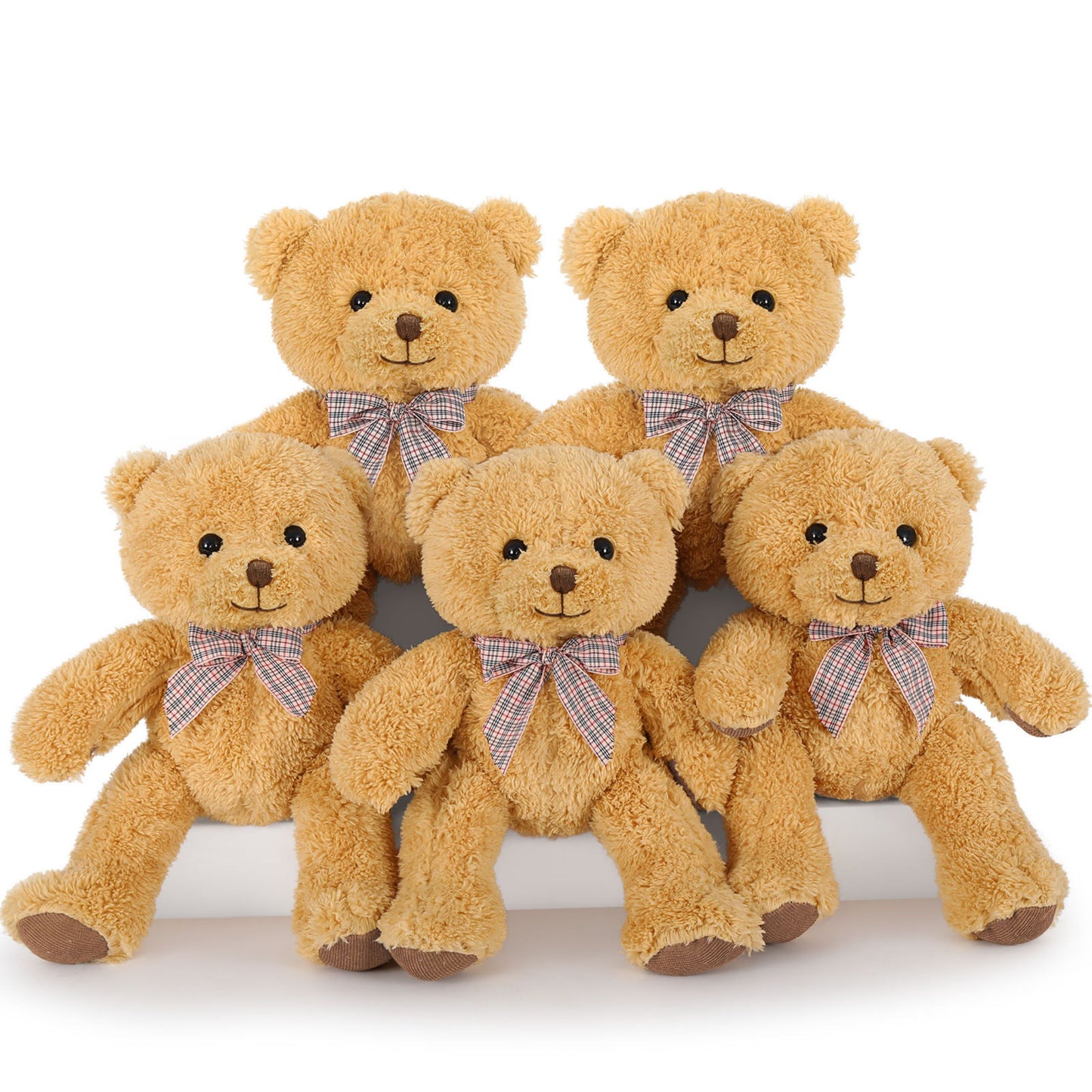 MaoGoLan 5 Pack 12.5' Bulk Stuffed Animals Bear Plush Toy