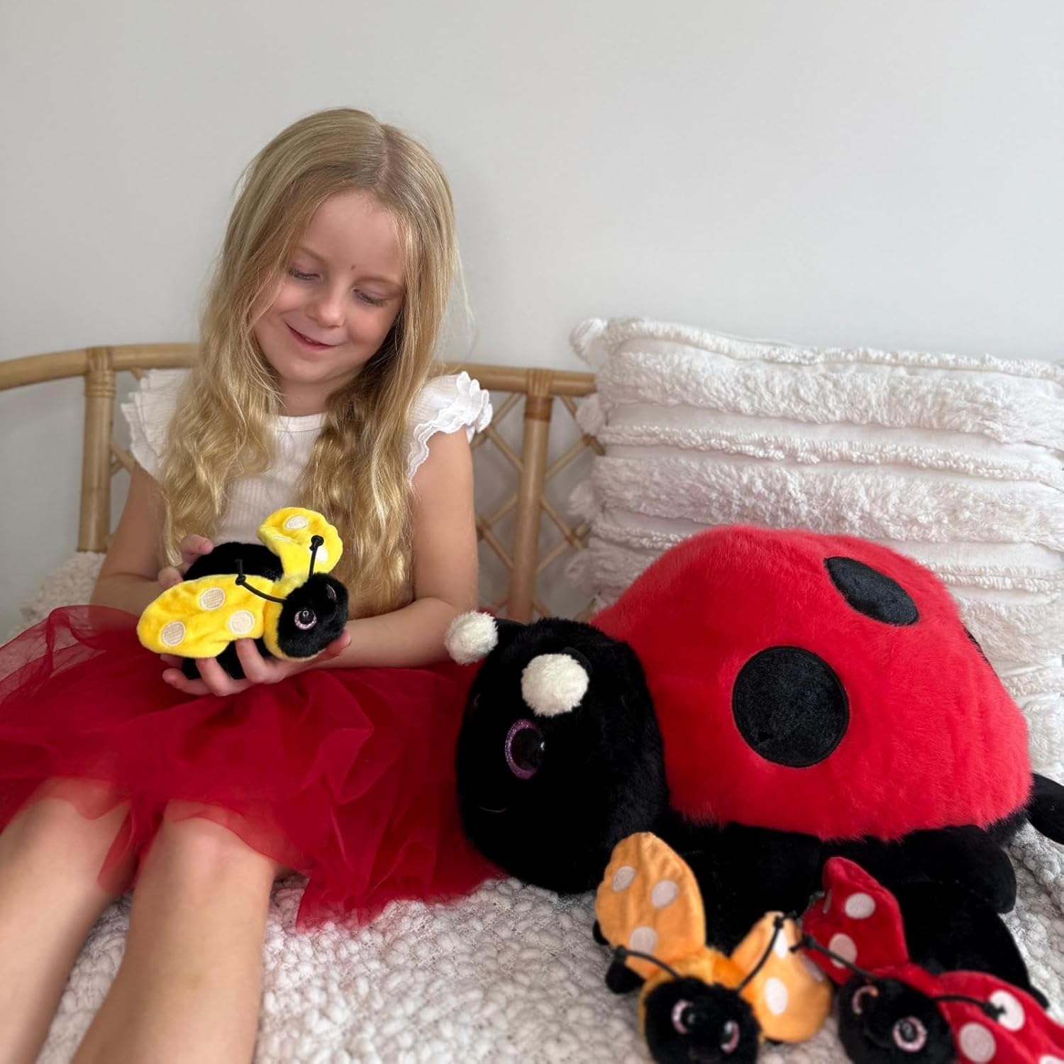 Ladybug Stuffed Animals Insect Plush Toys, 15.7 Inches