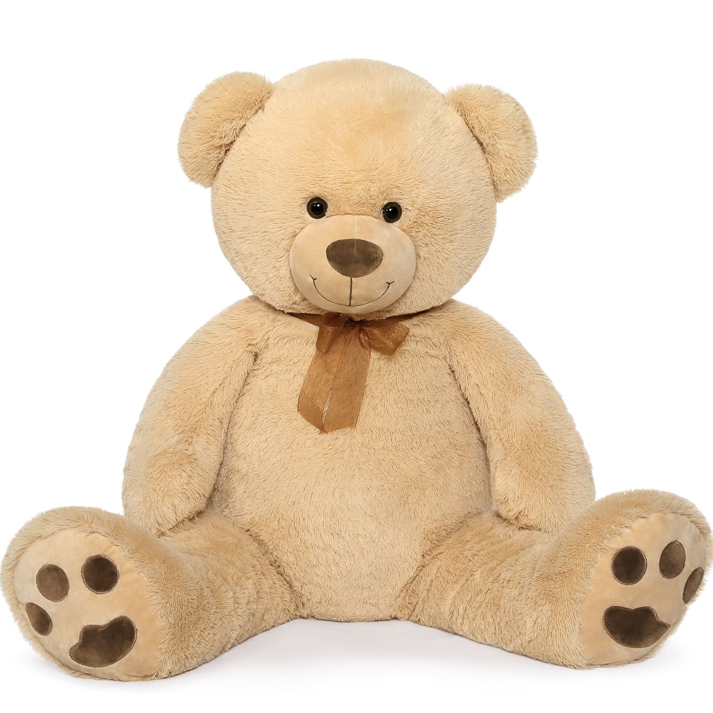 Giant Teddy Bear Plush Toy, Brown, 47 Inches