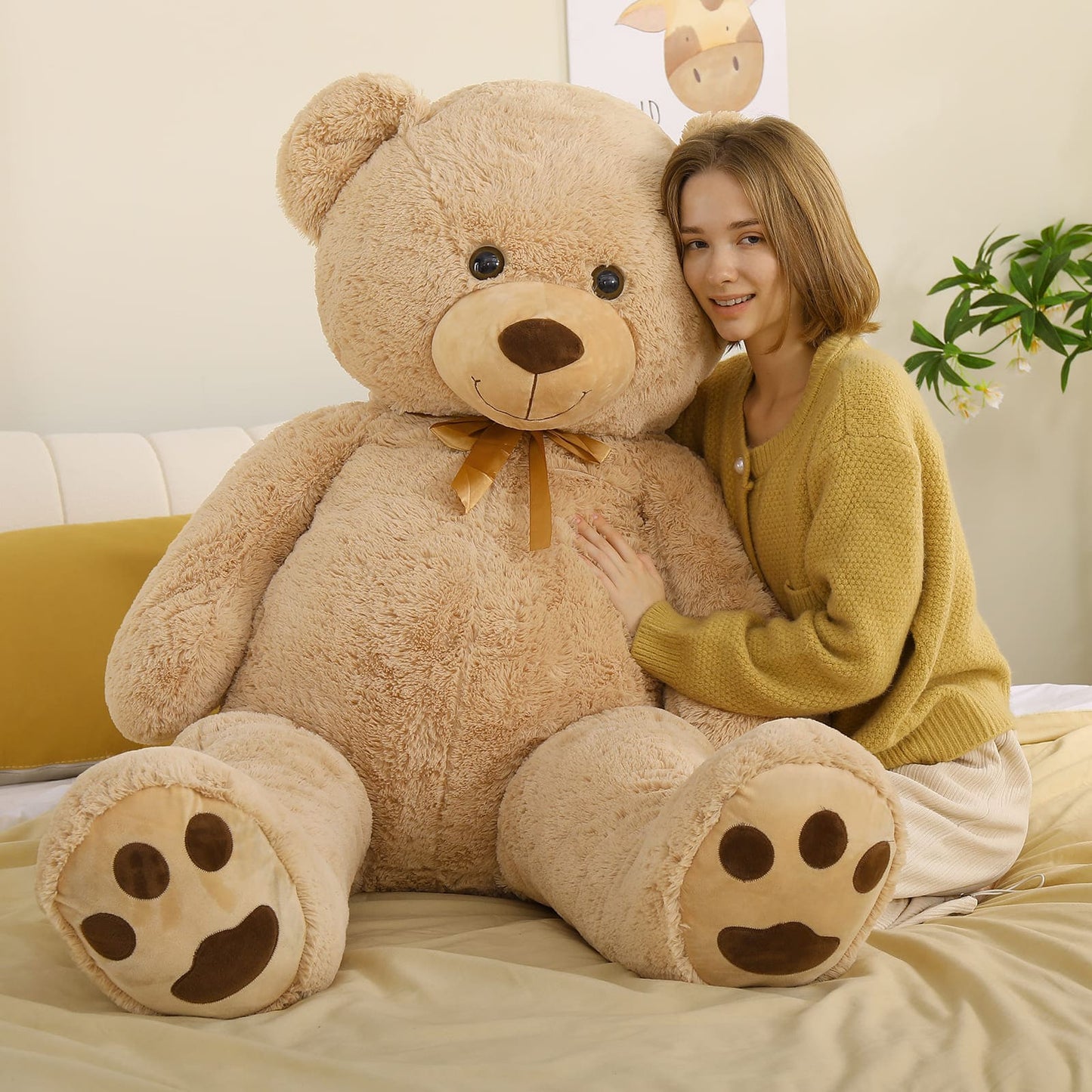 Ours en peluche géant, multicolore, 59 pouces