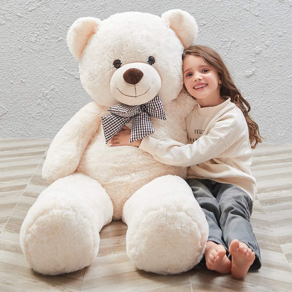 MorisMos Ours en peluche géant 4 pieds en peluche doux gros ours en peluche