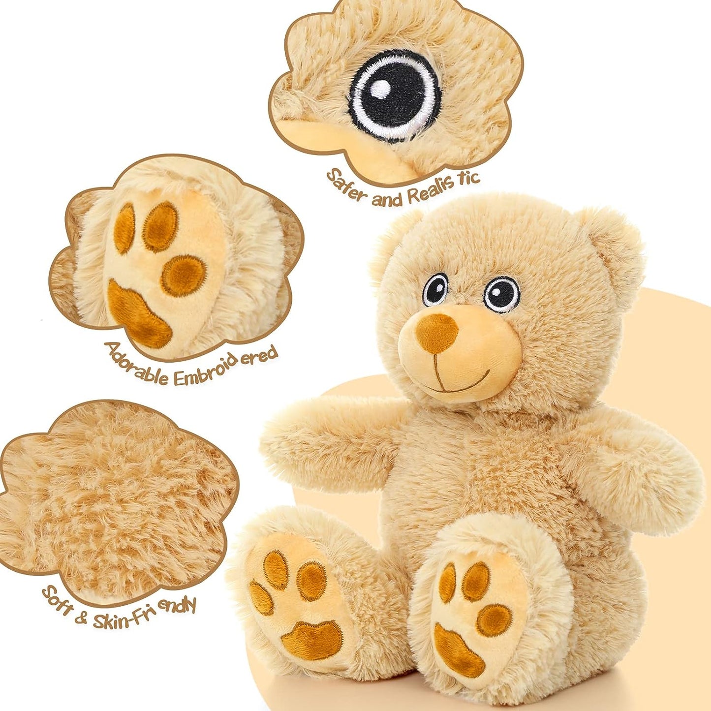 Ensemble de 5 jouets en peluche oursons en peluche, 14 pouces