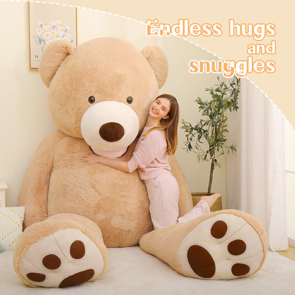 Personalized Teddy Bear Plush - Custom Text & Photo Stuffed Animal Gift For Her/Him (10 Inch, Red)