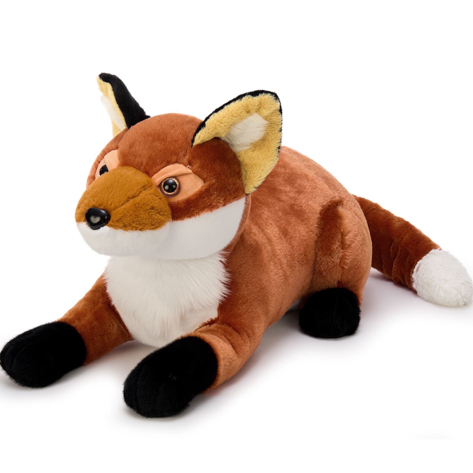 Big Fox Plush Toys Jungle Stuffed Animals, Brown,30 Inches