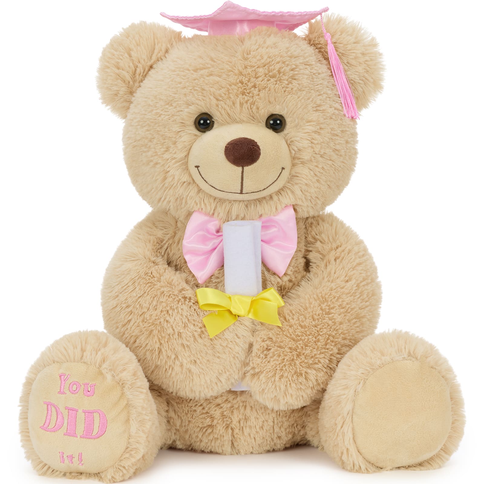 Graduation Teddy Bear Plush with Cap & Diploma – Cute Congrats Gift Soft Stuffed Animal