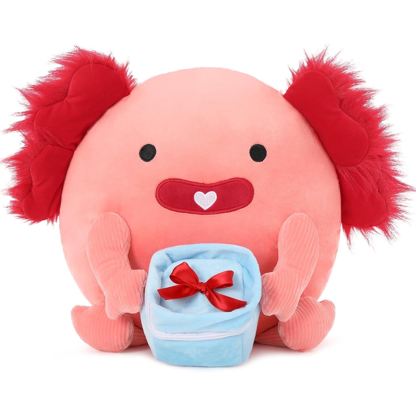 MaoGoLan 14-Inch Giant Pink Axolotl Plush Toy Soft Large Axolotl Stuffed Animal