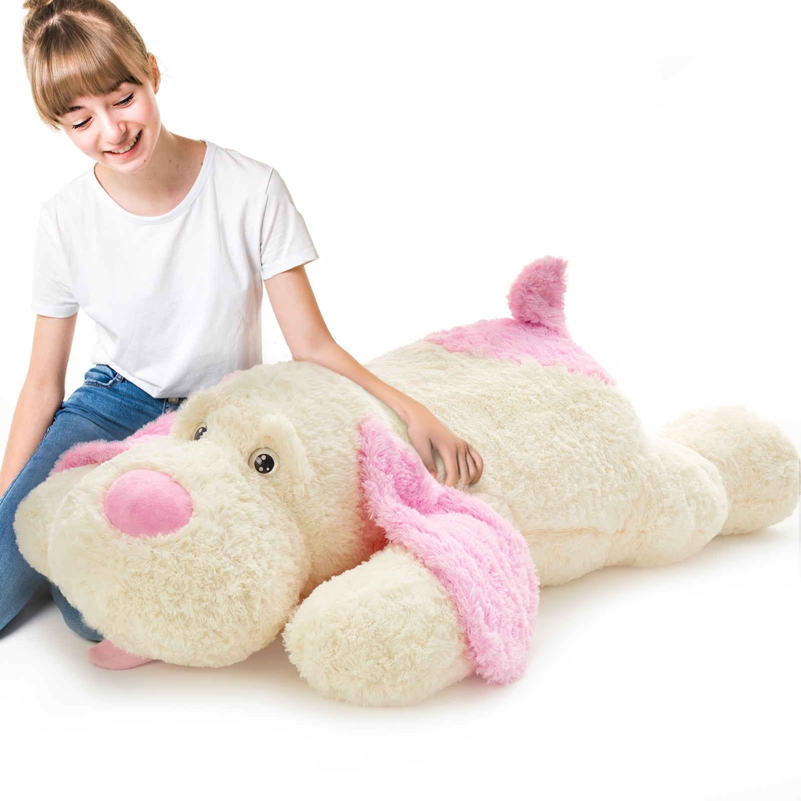 MaoGoLan Giant Dog Stuffed Animal 51" Soft Puppy Pillow Plush Toy