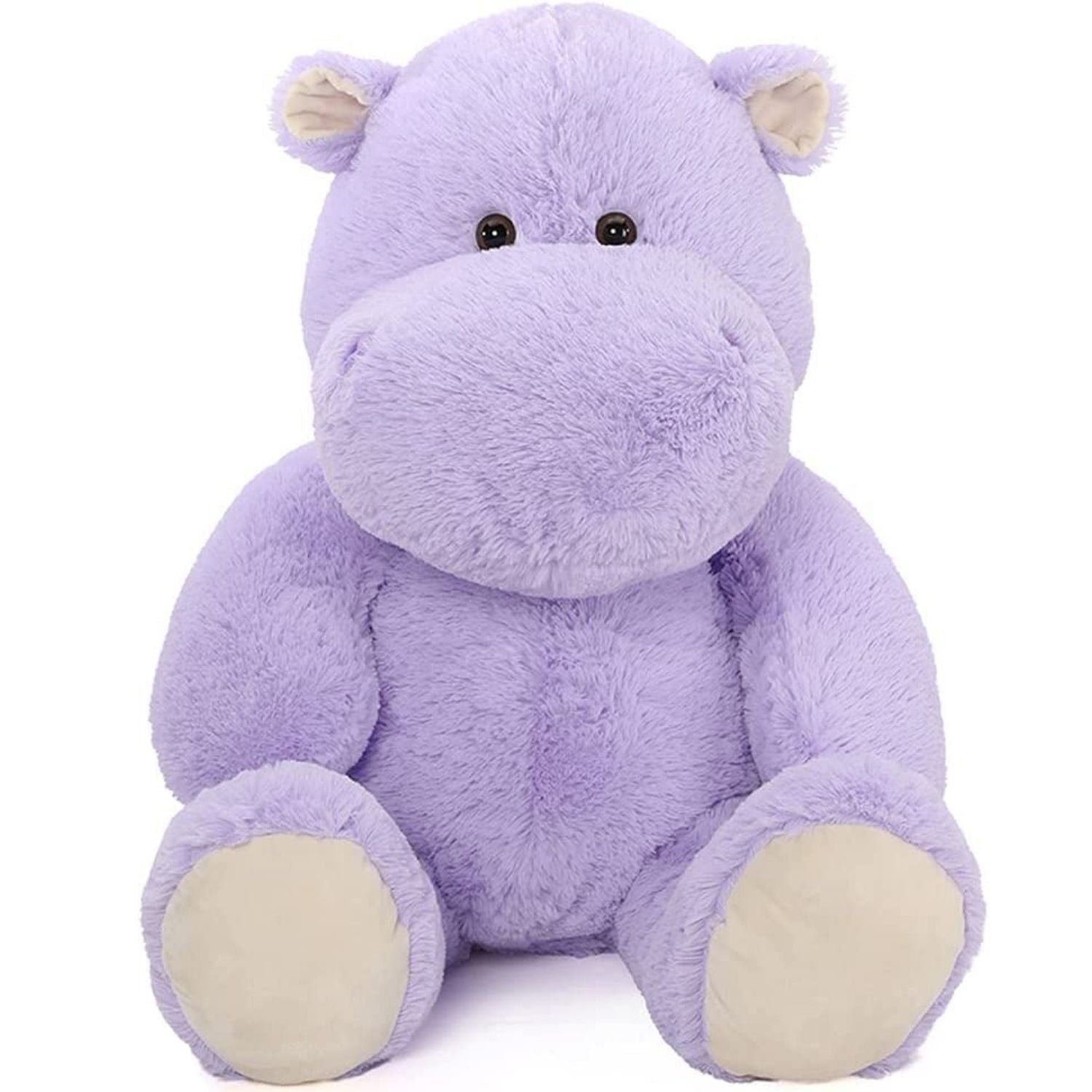 MaoGoLan Giant Hippopotamus Stuffed Animals 36" Purple Oversized Hippo Plush Toy