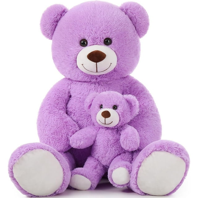 MaoGoLan Mommy and Baby Giant Teddy Bear 39" Bear Stuffed Animal Plush Toy