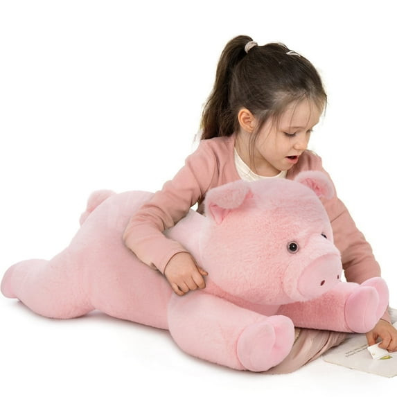 MorisMos 32'' Giant Piglet Stuffed Animal Pig Plush Toy