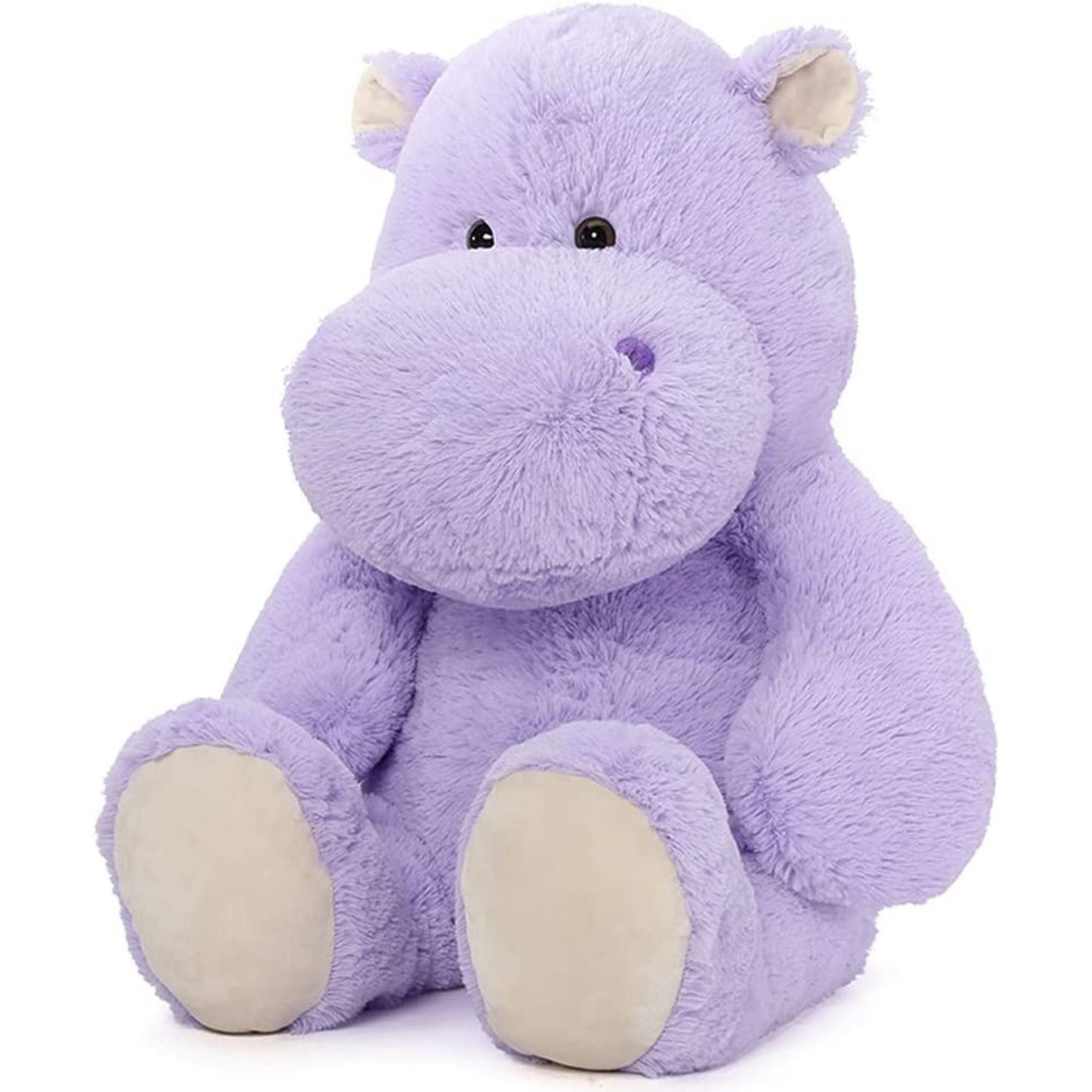 Peluche hippopotame géante, violet, 36 po