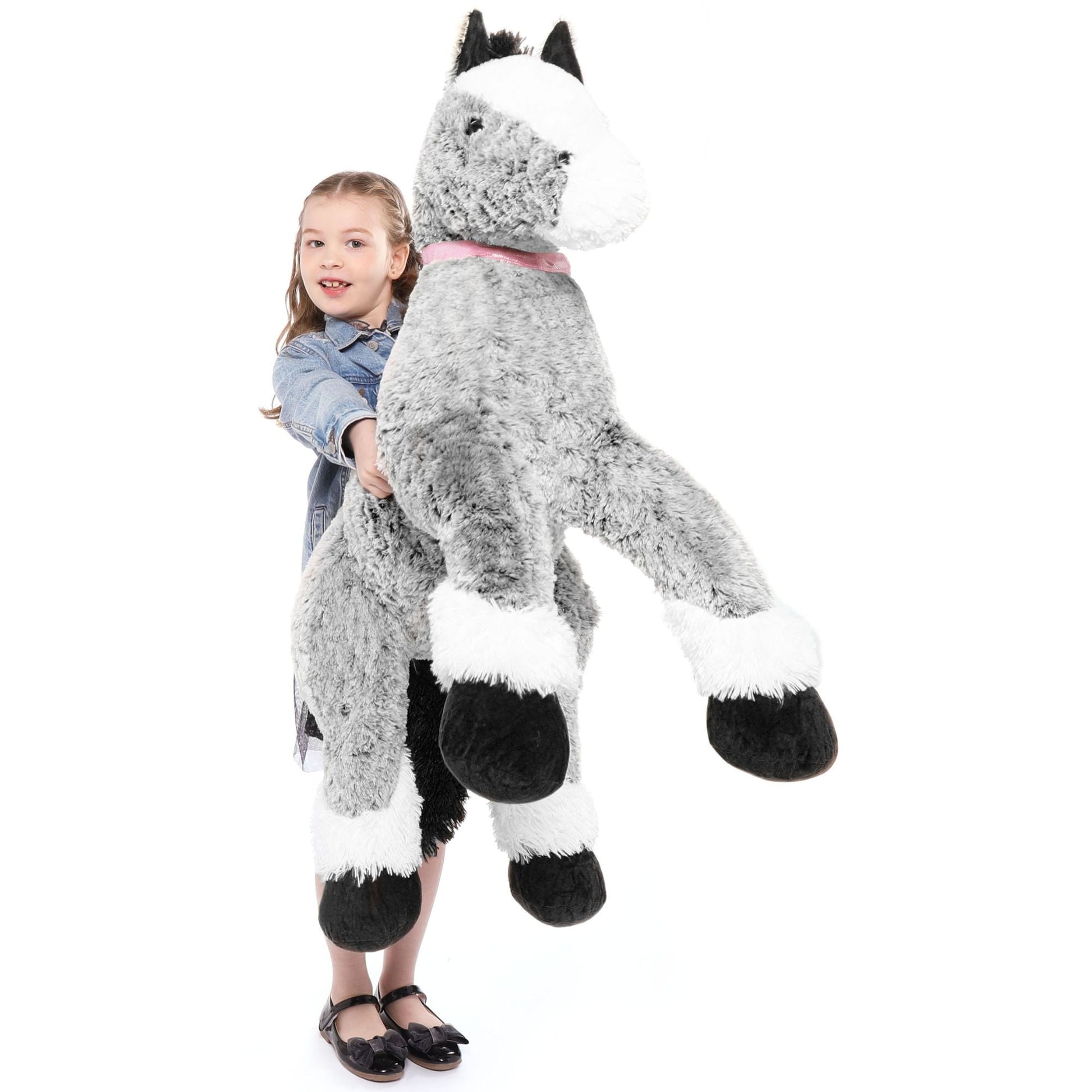 MorisMos Cheval géant en peluche Cheval en peluche