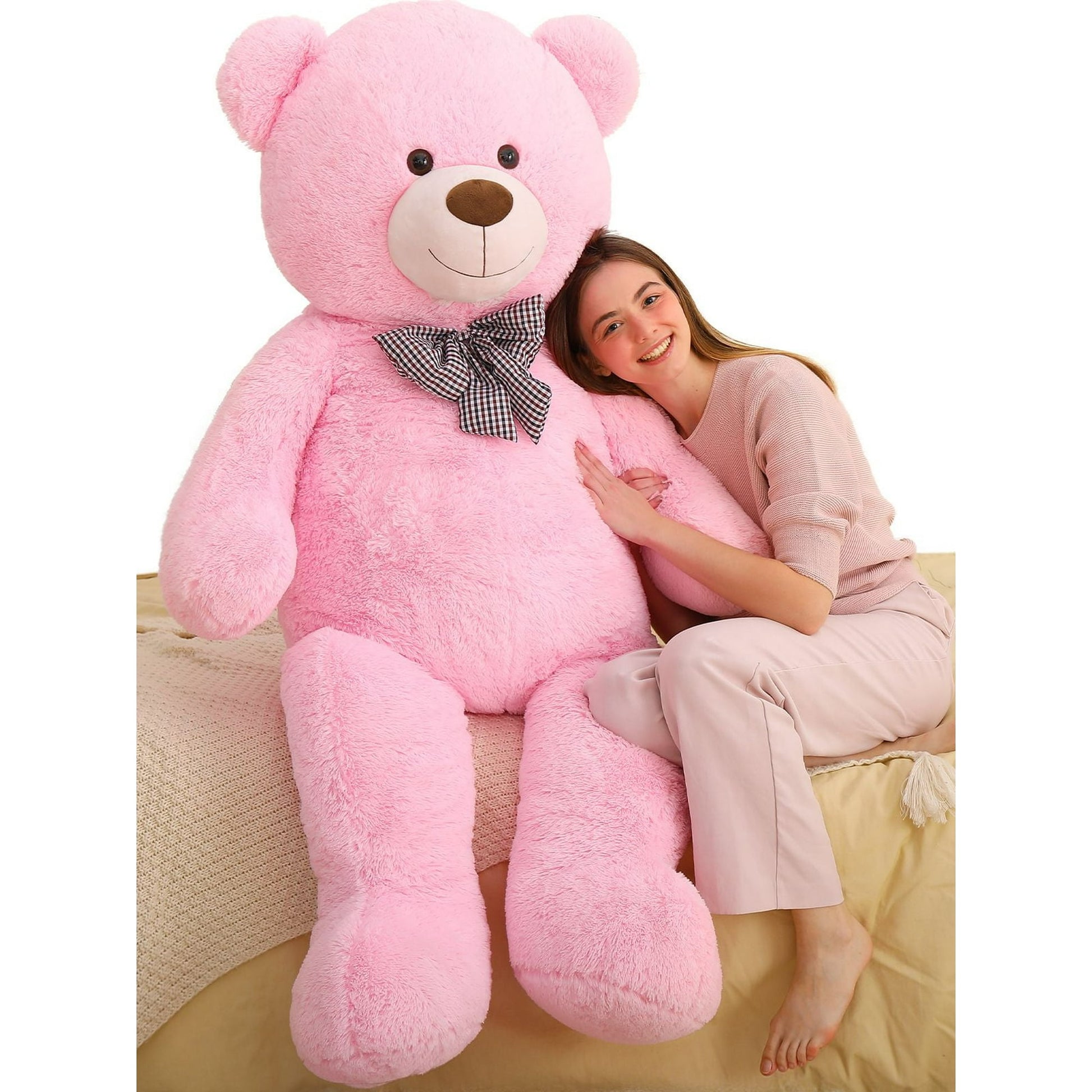 MorisMos Giant Teddy Bear 55" Stuffed Animal Soft Big Bear Plush Toy