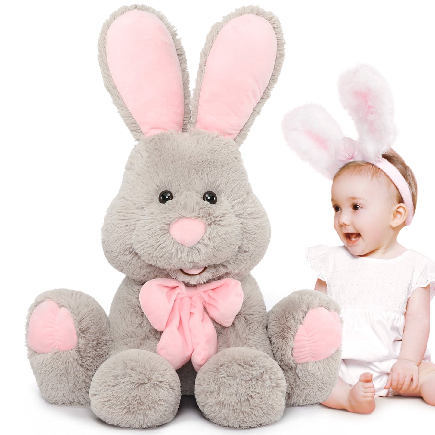 Jouet en peluche lapin géant, 31,5 po