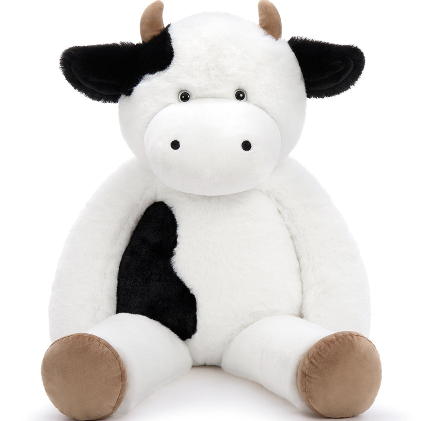 MorisMos 31.5'' Cow Stuffed Animals Giant Cow Plush Toy Pillow