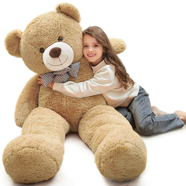 MorisMos Ours en peluche géant 4 pieds en peluche doux gros ours en peluche