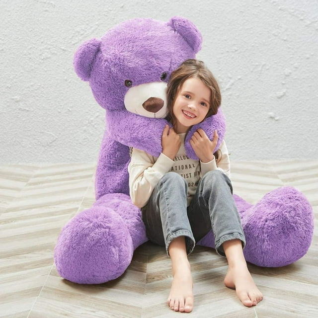 MorisMos Ours en peluche géant 4 pieds en peluche doux gros ours en peluche