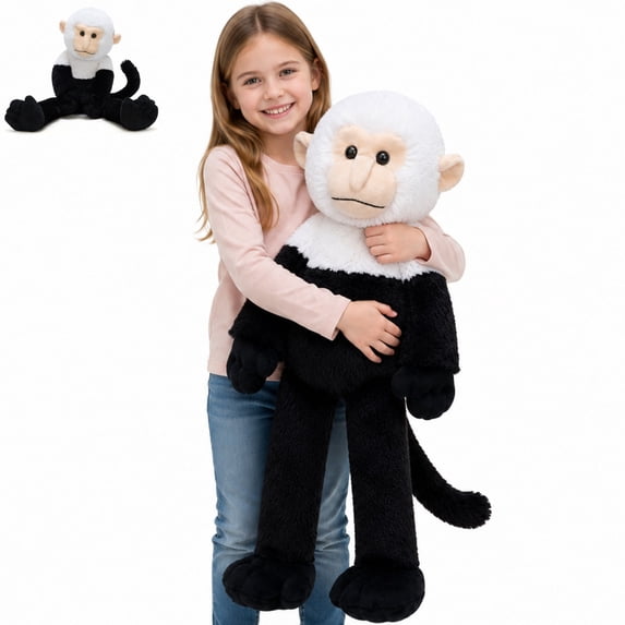Muiteiur Weighted Plush Monkey Toy 39.4" Monkey Stuffed Animal With Curly Tail