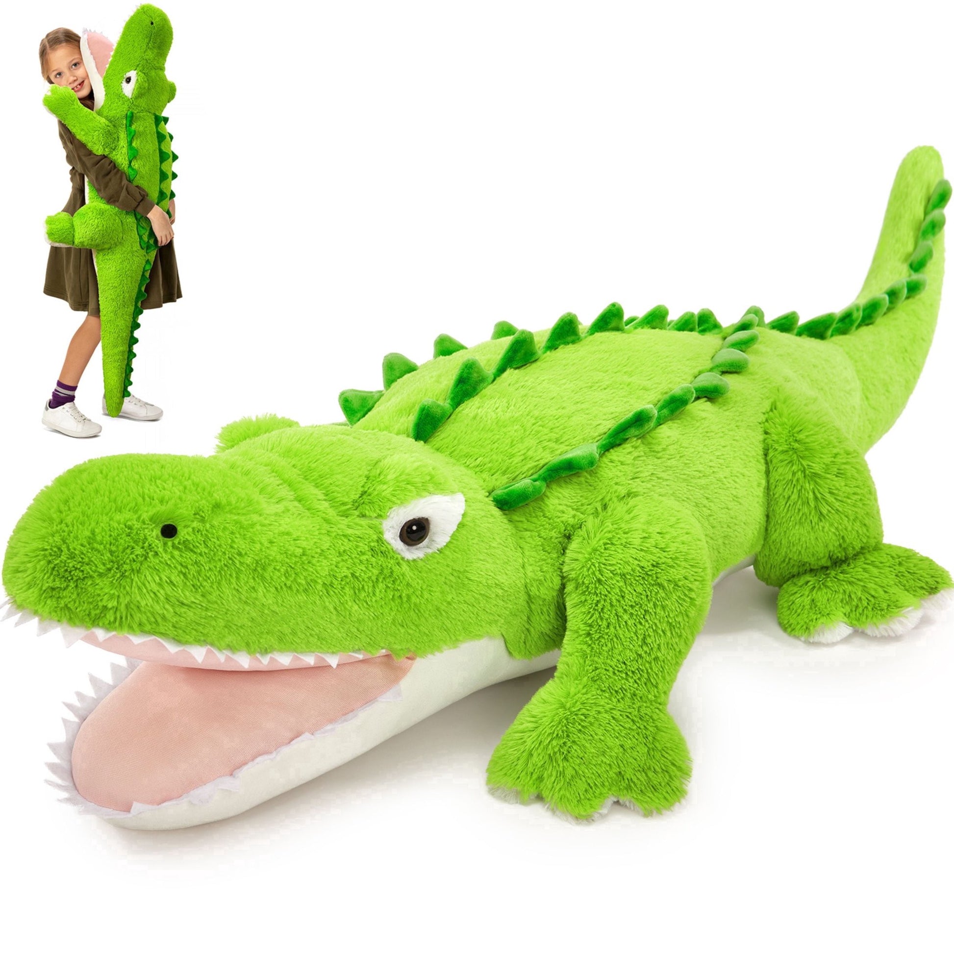 Muiteiur 51" Large Stuffed Animal Alligator Plush Crocodile Toy