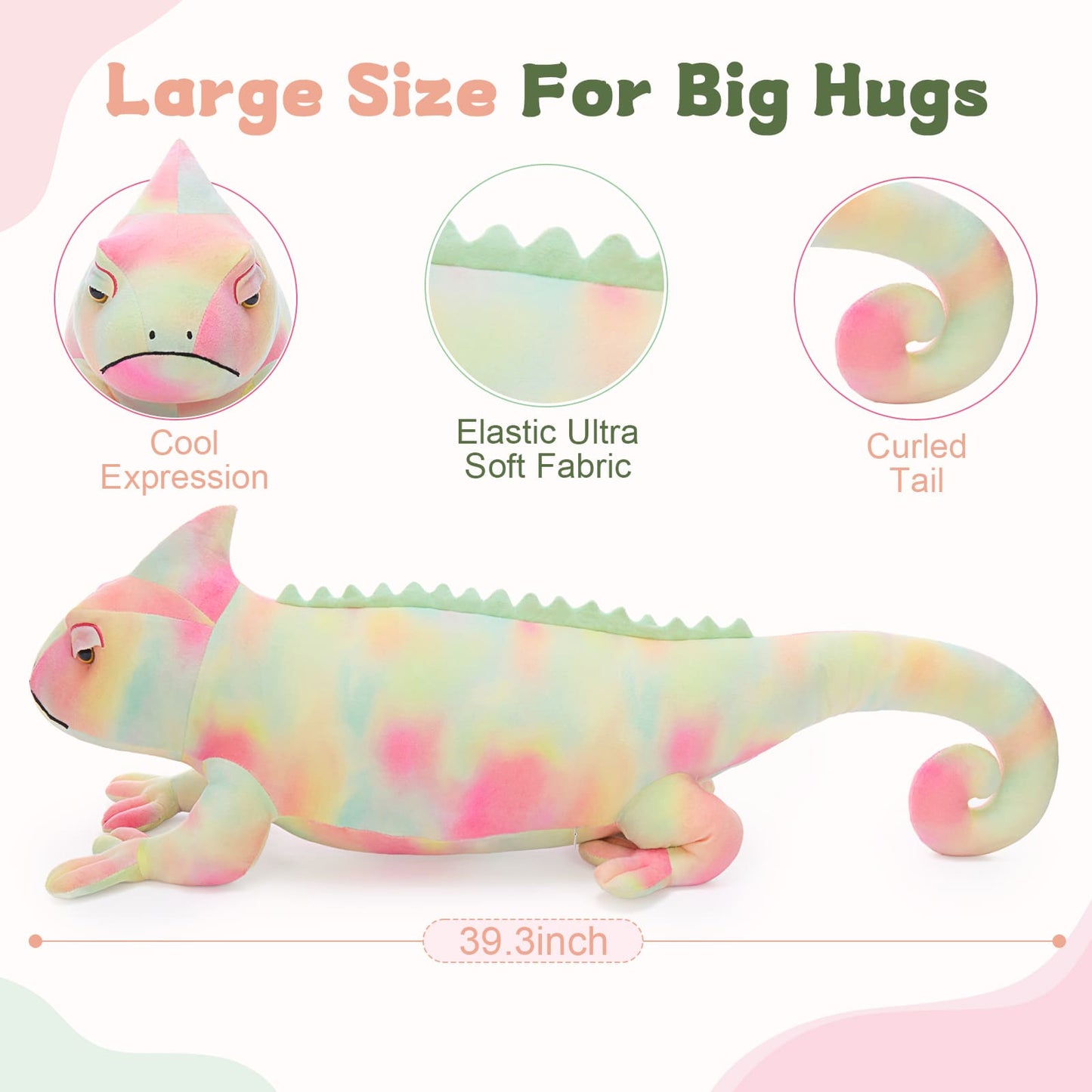 Extra large 100 cm plush toy stuffed animal with super soft cotton filling, cute kawaii design, perfect for sleeping, hugging, nursery decoration, and gifting on birthdays or festivals
