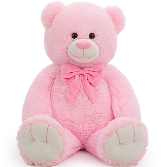 Tezituor 35" Giant Teddy Bear Stuffed Animal Big Teddy Bear with Bow Plush Toy