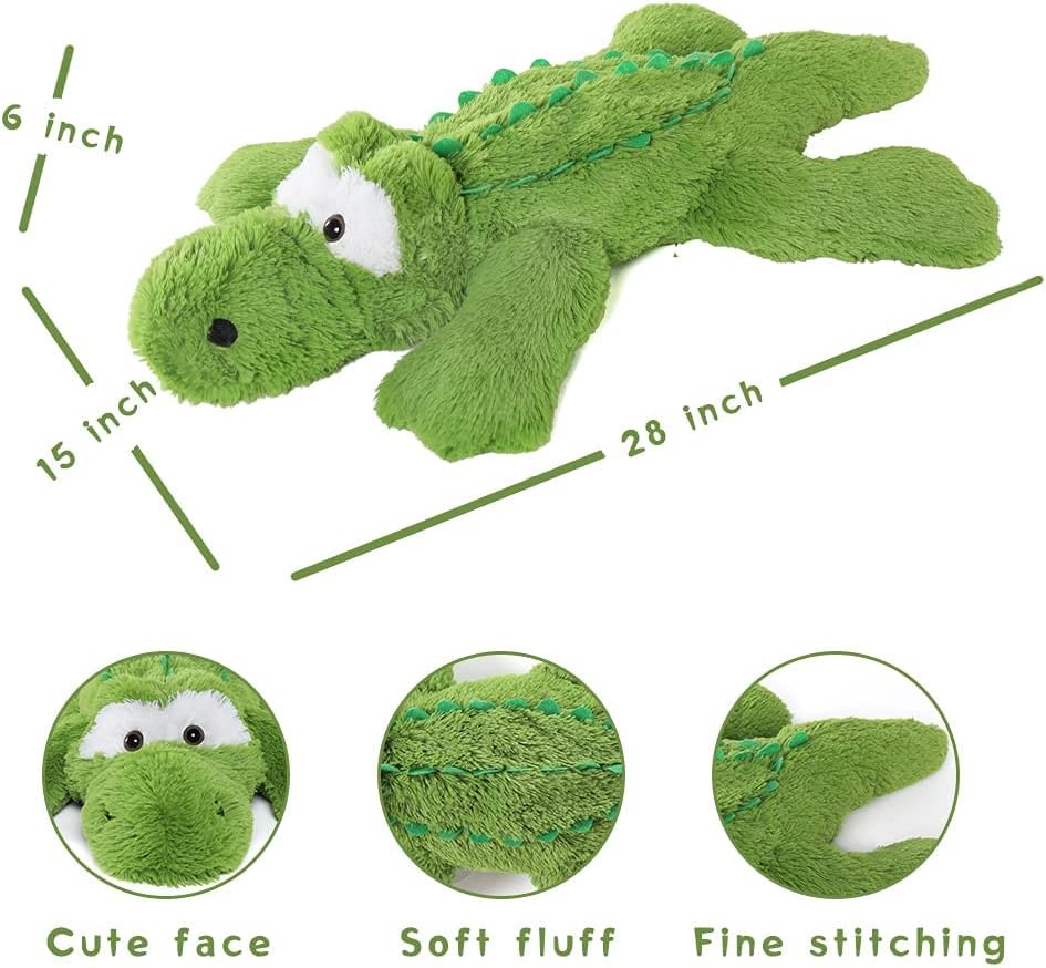 Alligator-Plüschtier, grün, 28 Zoll