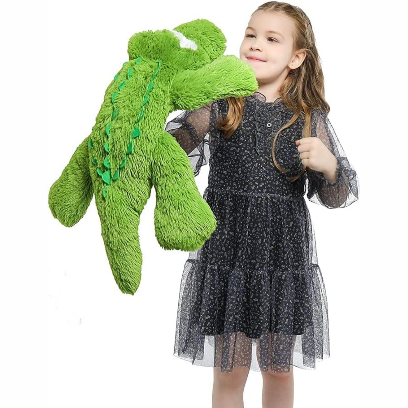Alligator-Plüschtier, grün, 28 Zoll