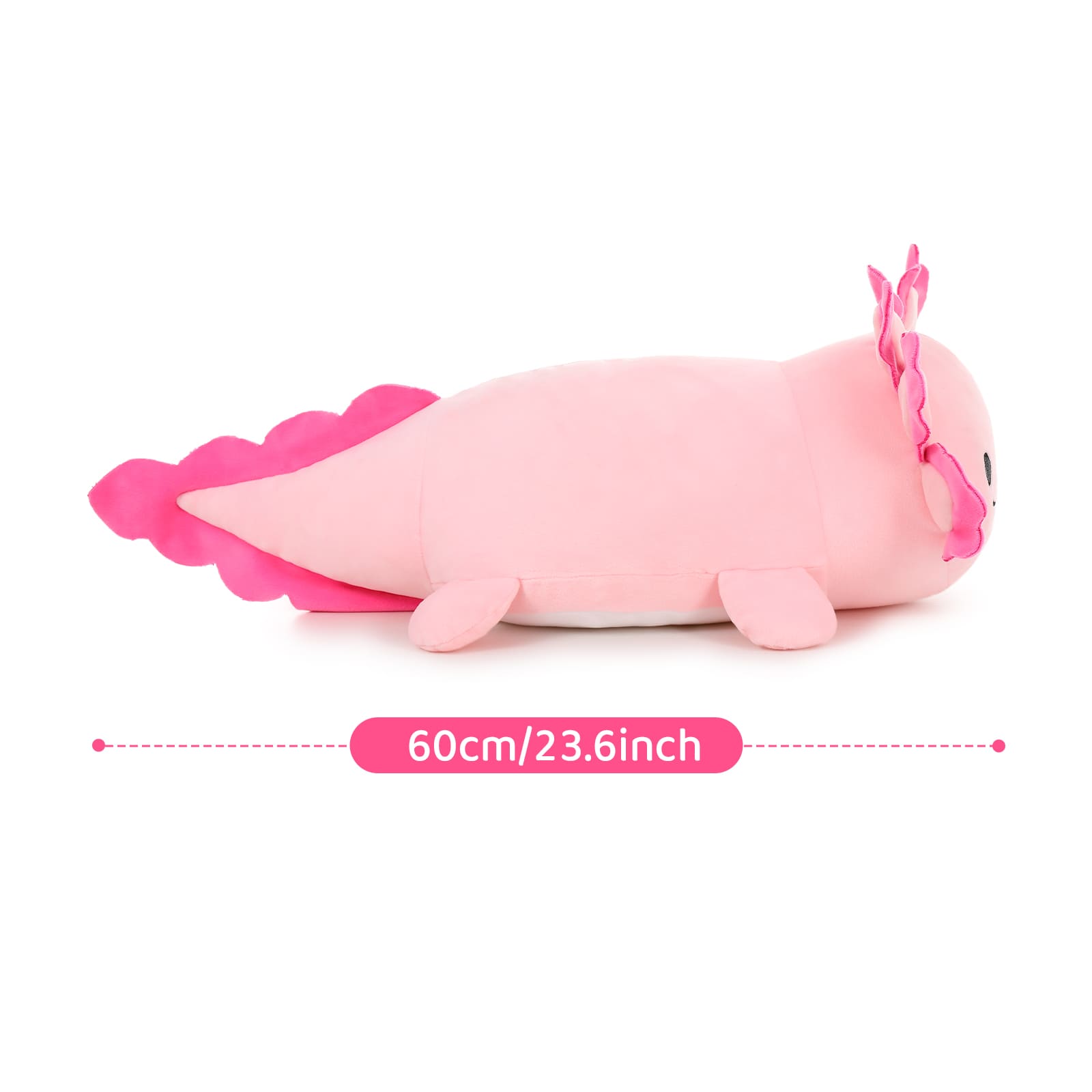 Axolotl-Plüschtier mit 3 Babys, 23,5 Zoll