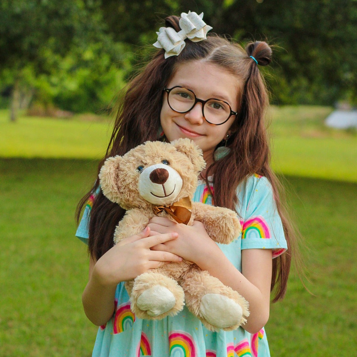 Small Teddy Bear Plush Toys, Light Brown, 13.8 Inches