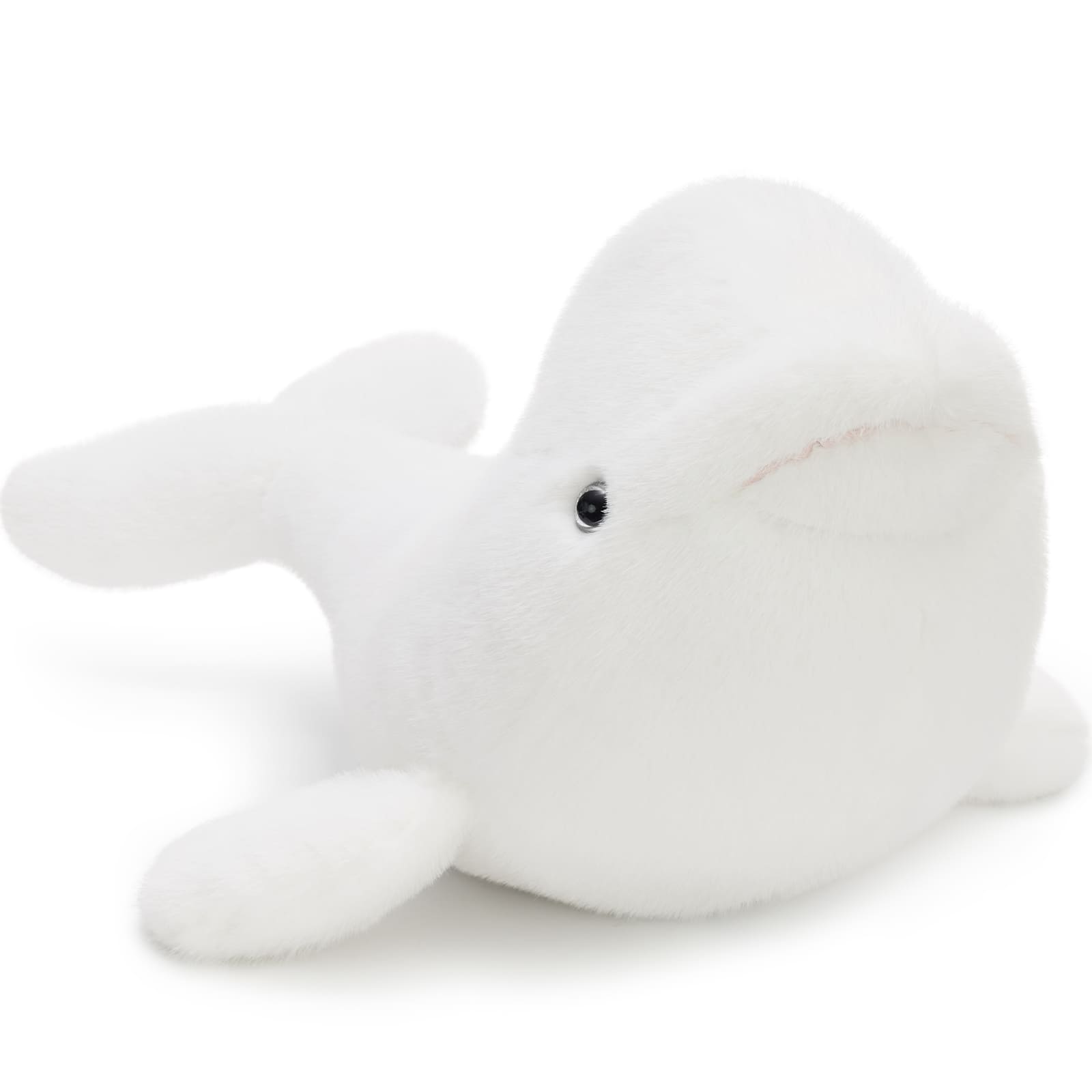 Beluga Whale Plush Toys Marine Stuffed Animals, White, 27.5 Inches