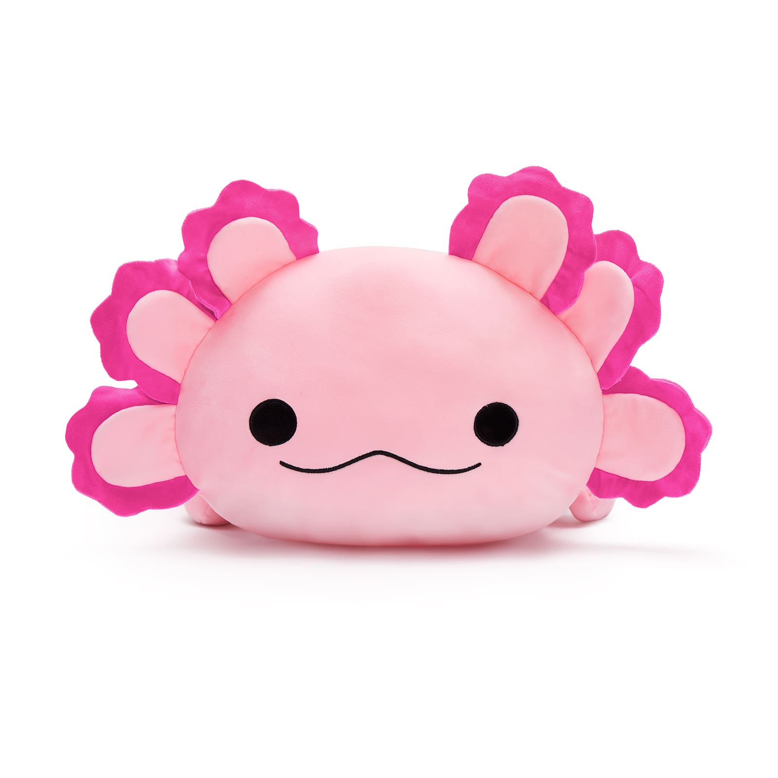 Giant Axolotl Plush Pillow Salamander Stuffed Animals, Pink/Blue, 39 Inches