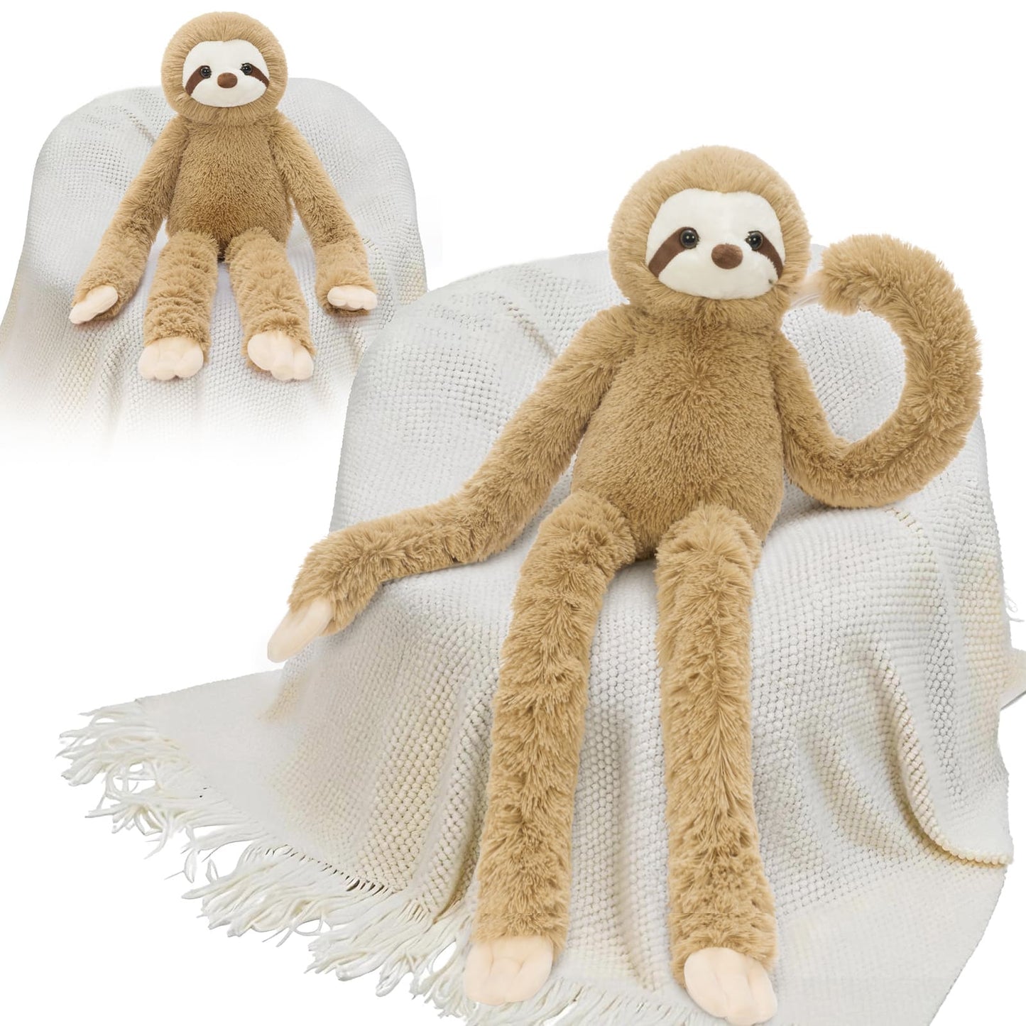 Big Sloth Stuffed Animal Plush Toy, Microwavable Heating Stuffed Animal for Birthday Christmas Decor