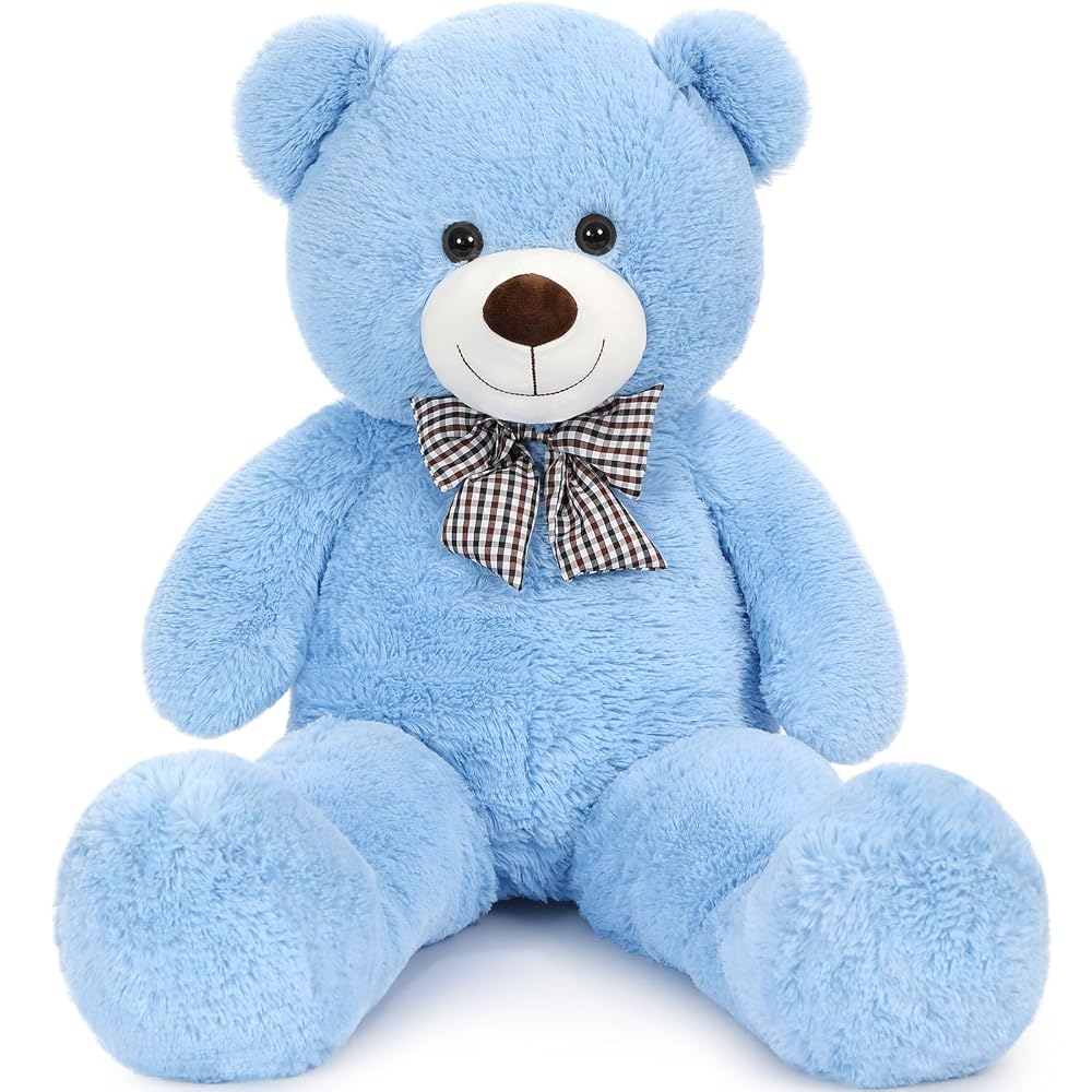 Ours en peluche géant, bleu, 39/47/55 pouces