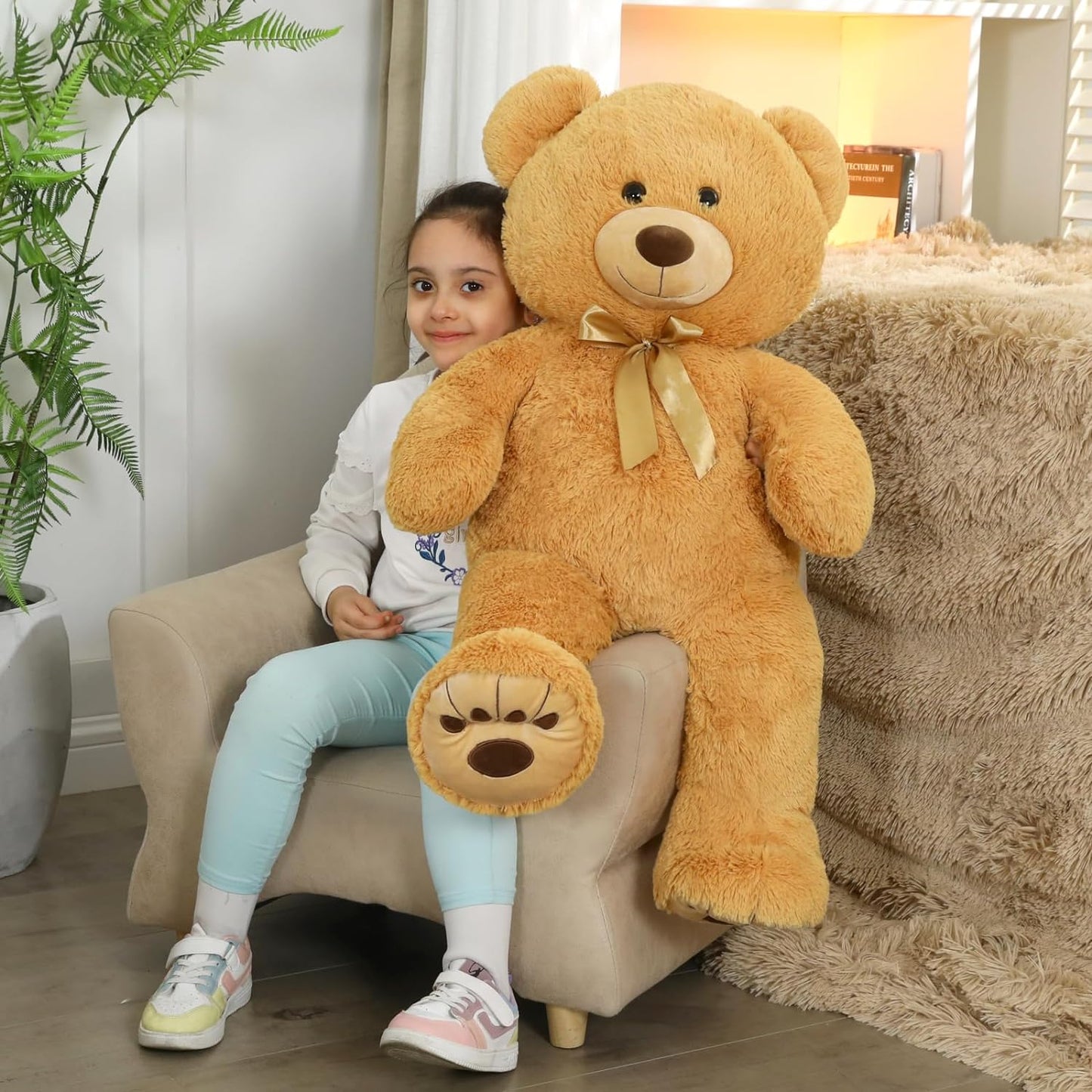 Brown Teddy Bear Stuffed Animals, Stuffed Bear Plush, Cute Stuffed Animals, Giant Teddy Bears for Kids Baby Toddlers Girlfriend, Gifts for Valentine's Day/Birthday/Christmas, MorisMos Stuffed Animals