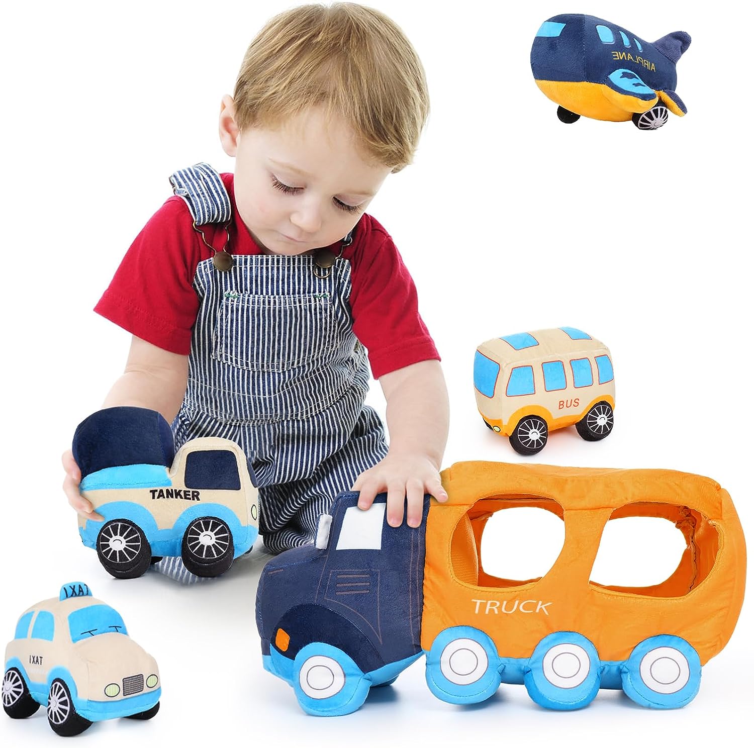 Ensemble de jouets en peluche pour grosse voiture, 15,7 pouces