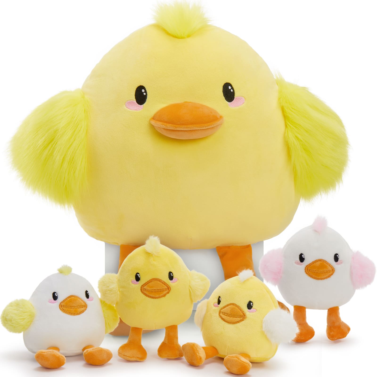 Duck Stuffed Animals Duckling Plush Pillows, Yellow, 17.7 Inches